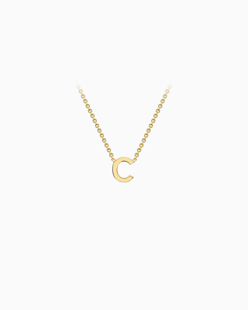 Initials 9K Gold Necklace | Zoe Olivia Jewellery Australia