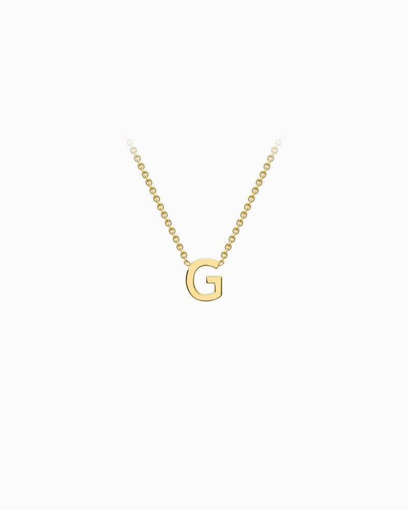 Initials 9K Gold Necklace | Zoe Olivia Jewellery Australia