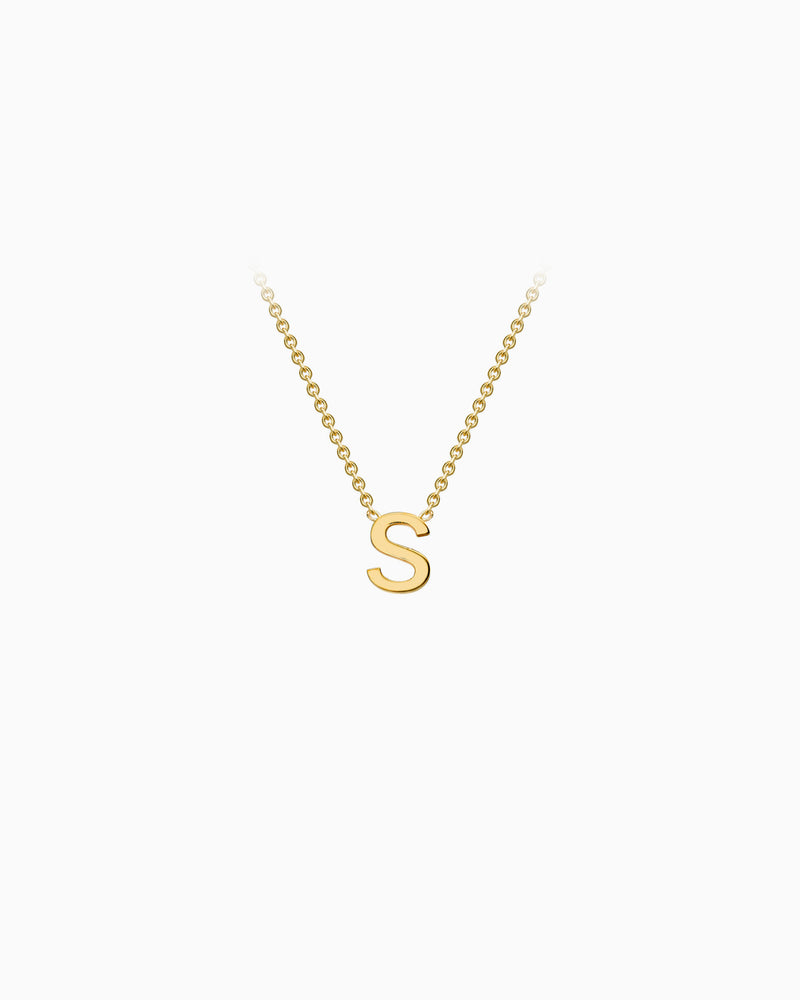 Initials 9K Gold Necklace | Zoe Olivia Jewellery Australia