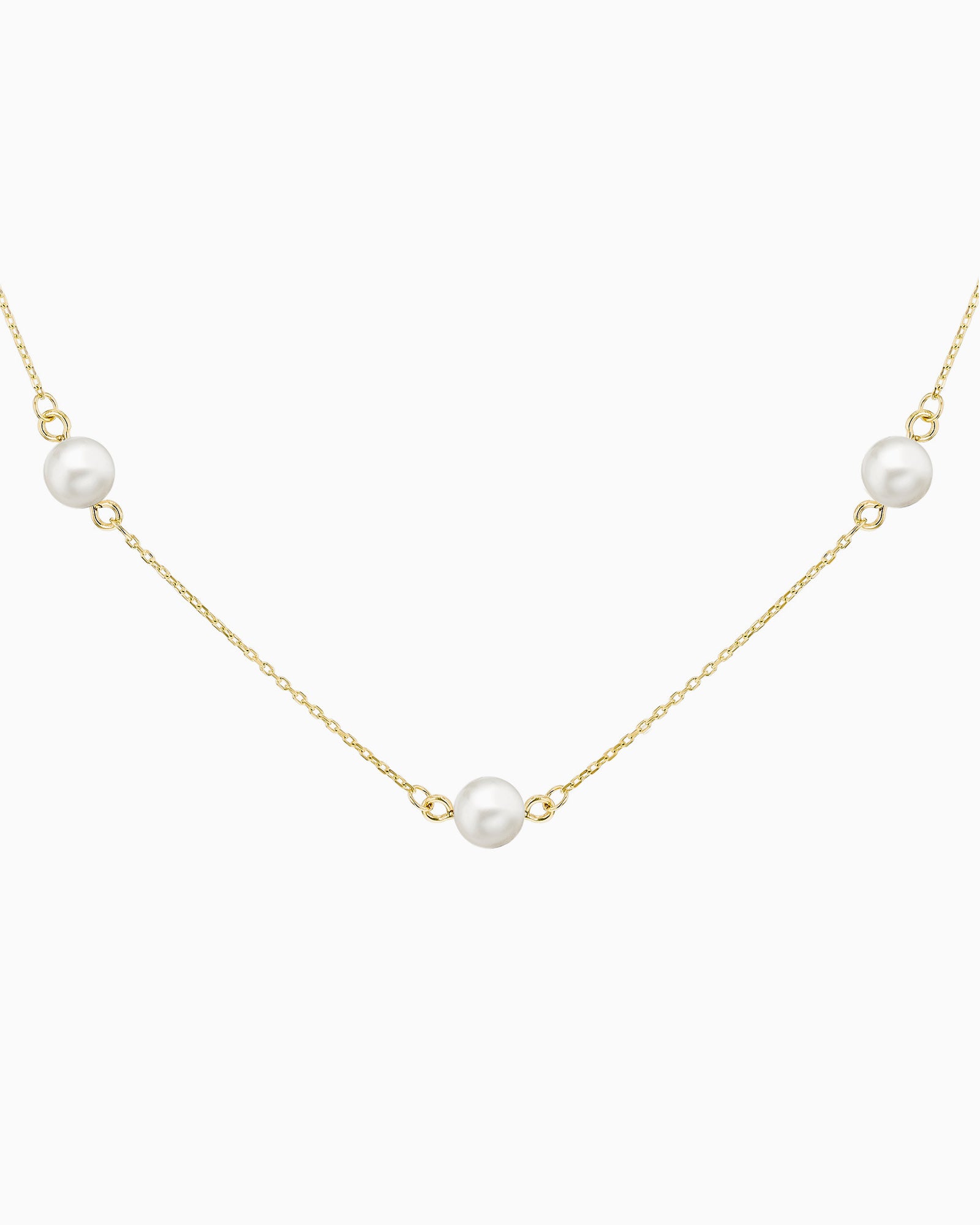 Essentials 9K Gold Freshwater Pearl Necklace
