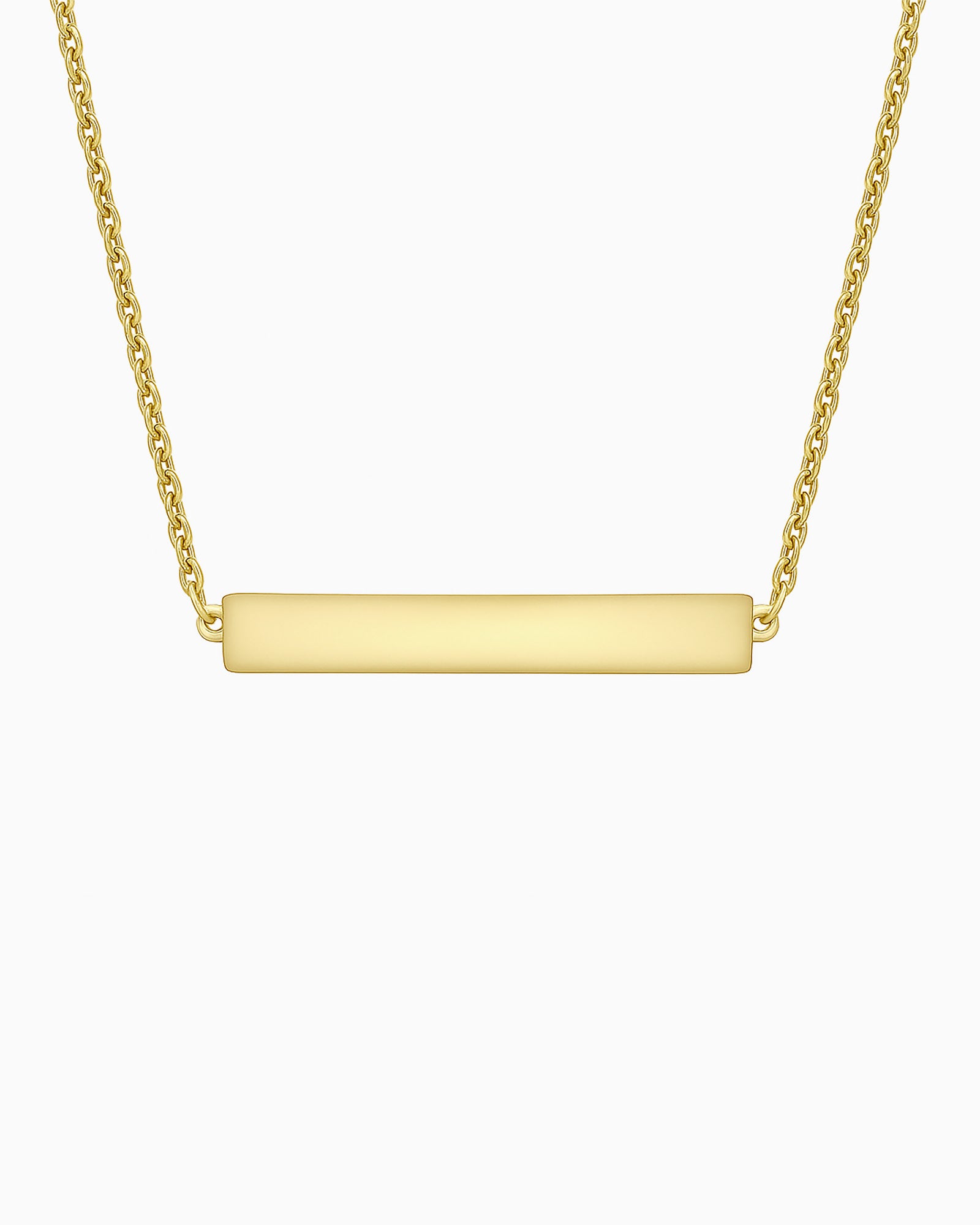Essentials 9K Gold Bar Necklace