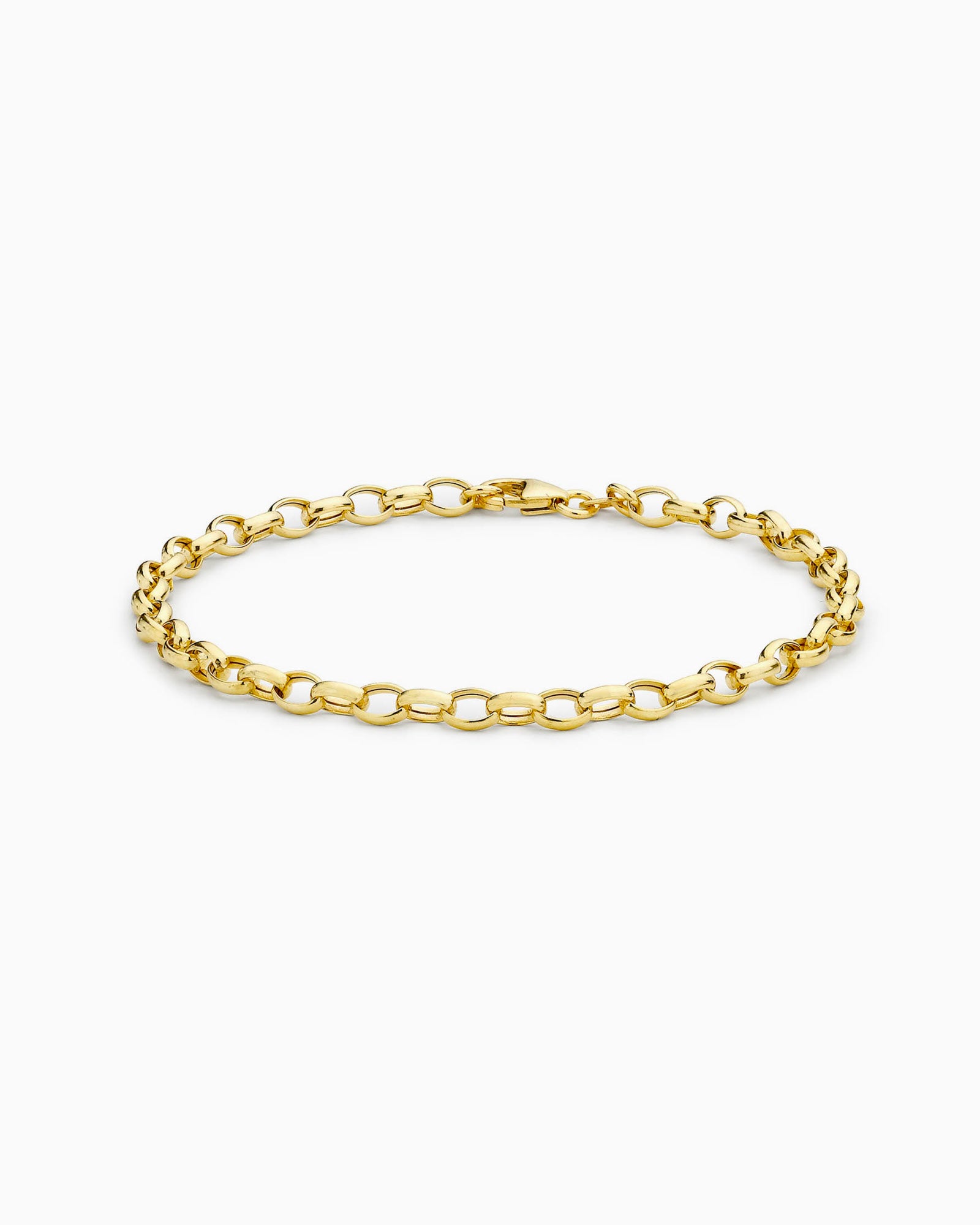 Essentials 9K Gold Oval Link Bracelet