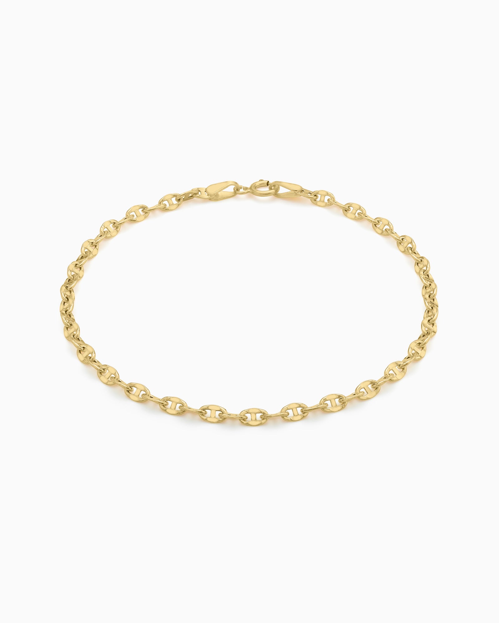 Essentials 9K Gold Oval Link Chain Bracelet