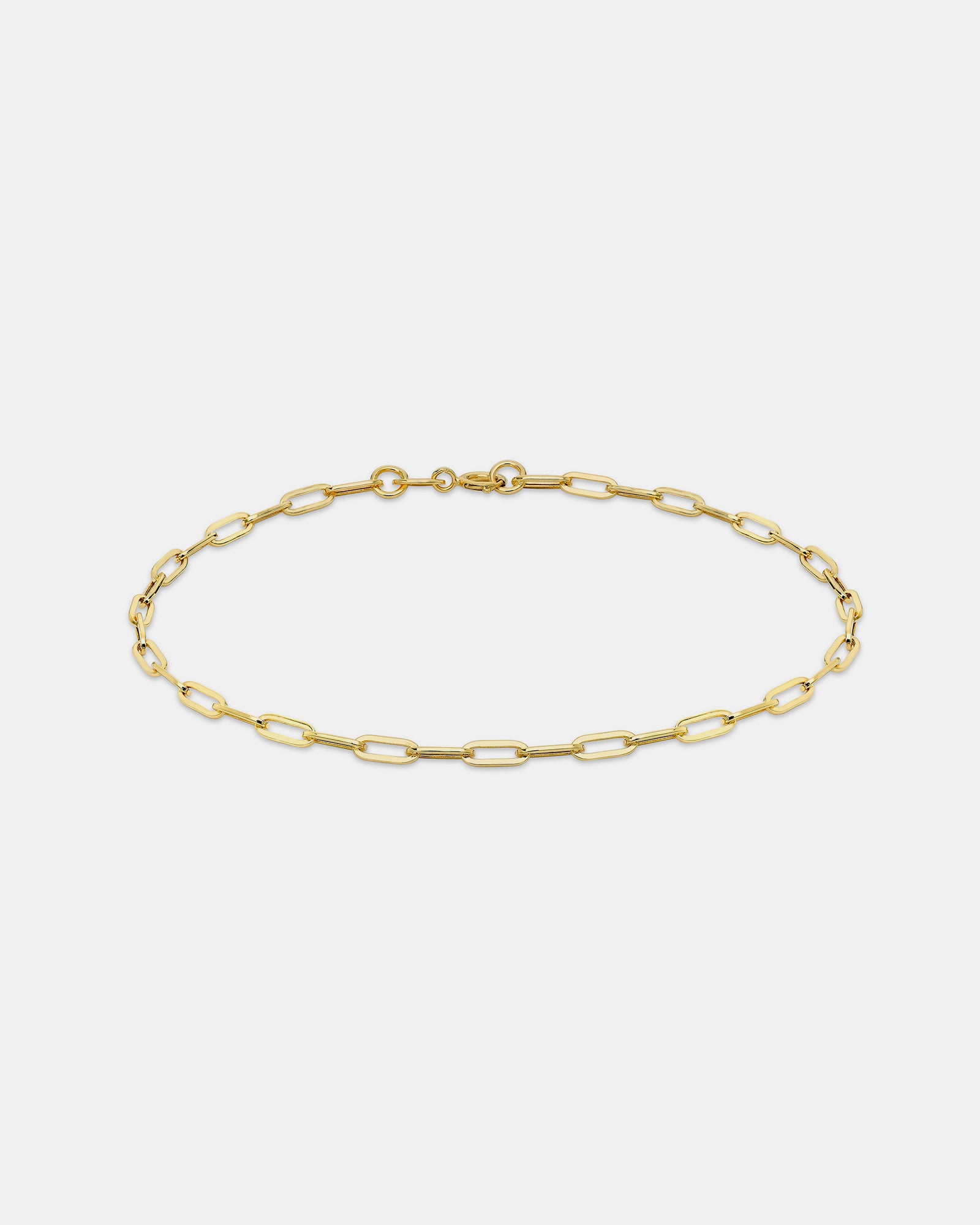 Essentials 9K Gold Thin Paper Link Bracelet | Zoe Olivia Jewellery Australia