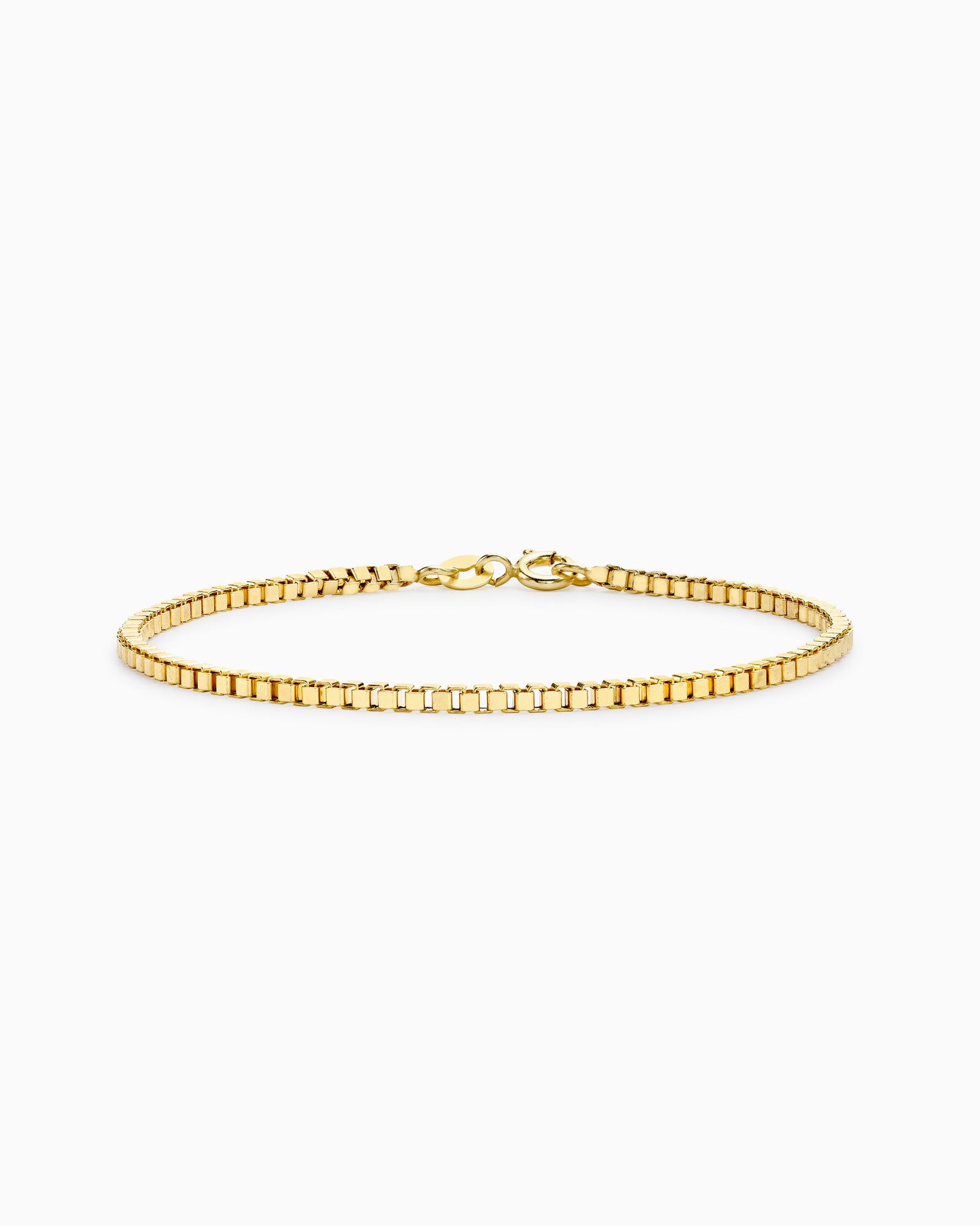 Essentials 9K Gold Box Chain Bracelet