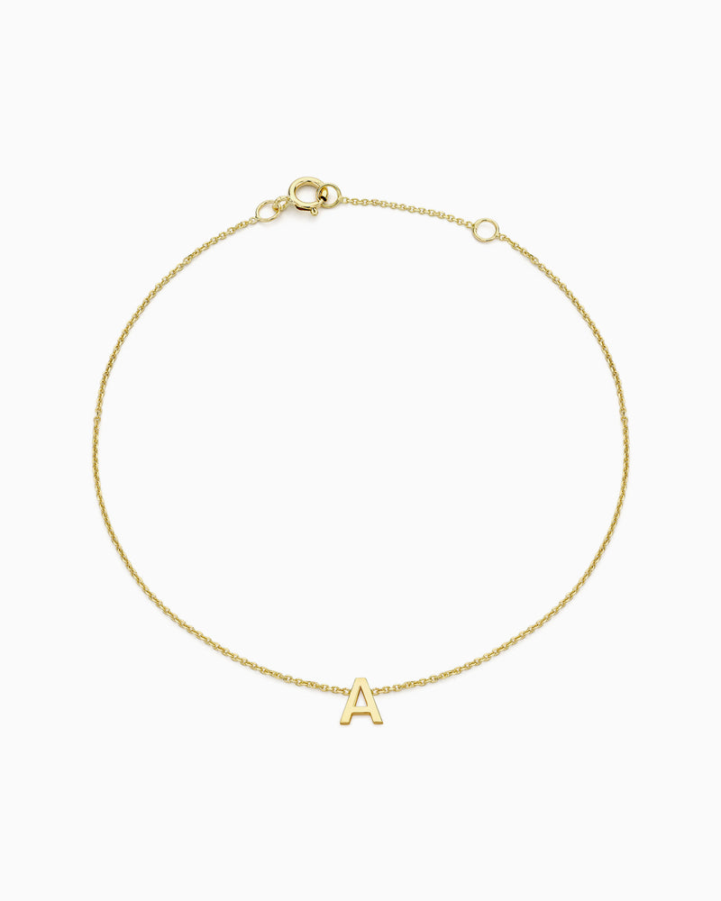 Initials 9K Gold Bracelet | Zoe Olivia Jewellery Australia