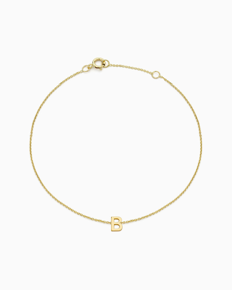 Initials 9K Gold Bracelet | Zoe Olivia Jewellery Australia