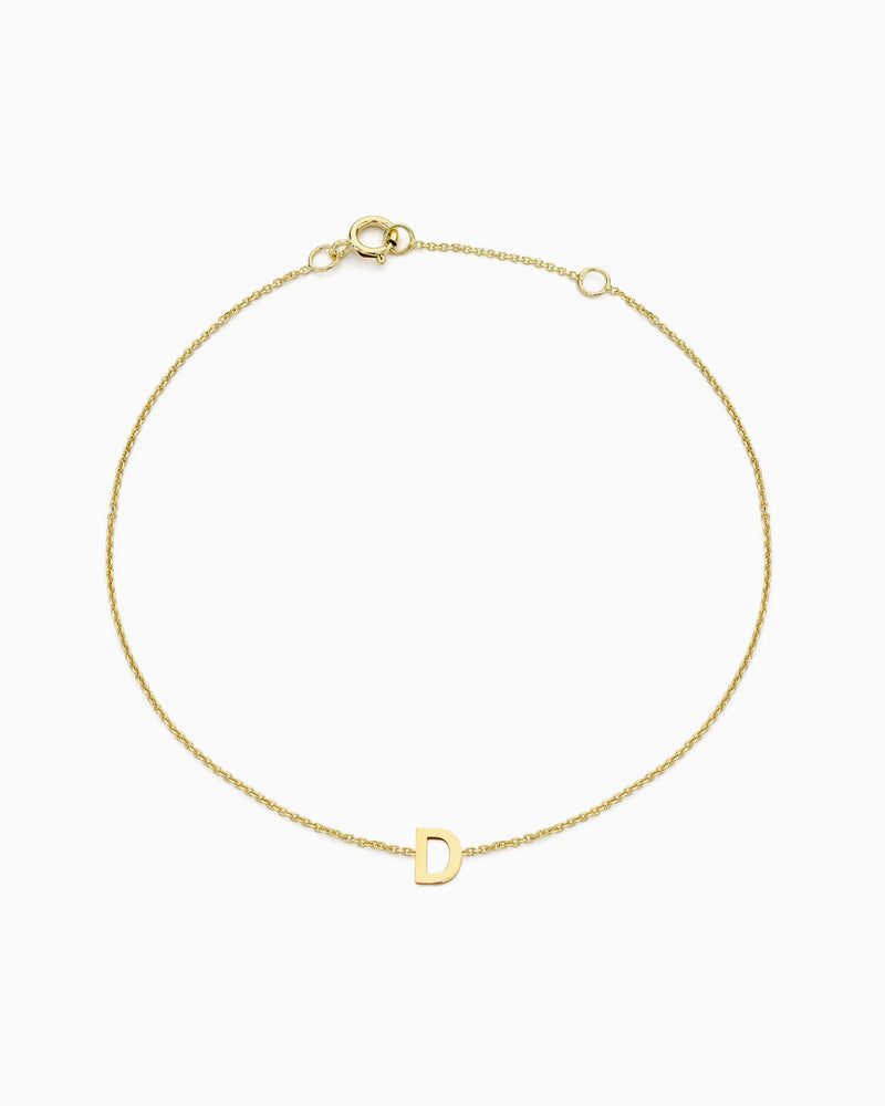 Initials 9K Gold Bracelet | Zoe Olivia Jewellery Australia