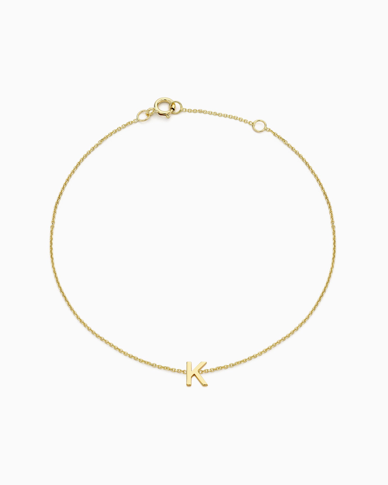 Initials 9K Gold Bracelet | Zoe Olivia Jewellery Australia