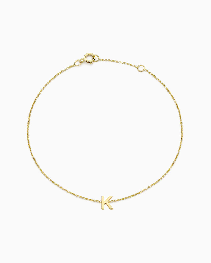 Initials 9K Gold Bracelet | Zoe Olivia Jewellery Australia