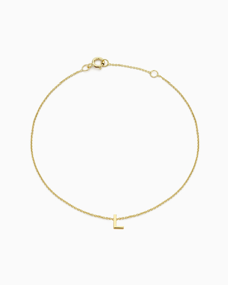 Initials 9K Gold Bracelet | Zoe Olivia Jewellery Australia