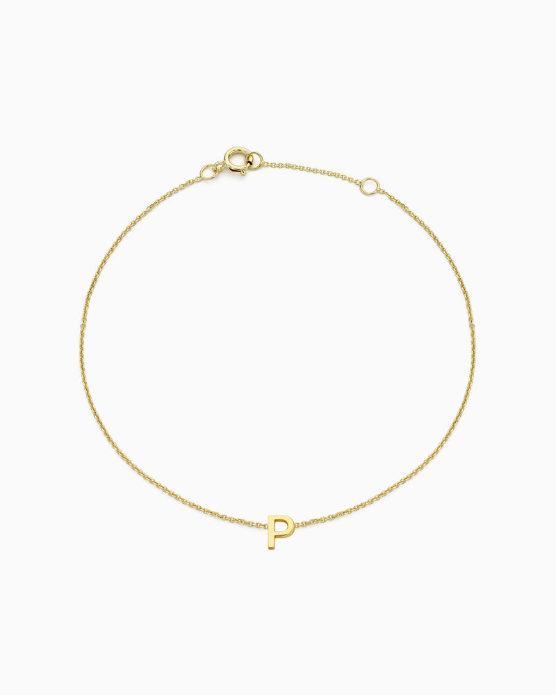 Initials 9K Gold Bracelet | Zoe Olivia Jewellery Australia