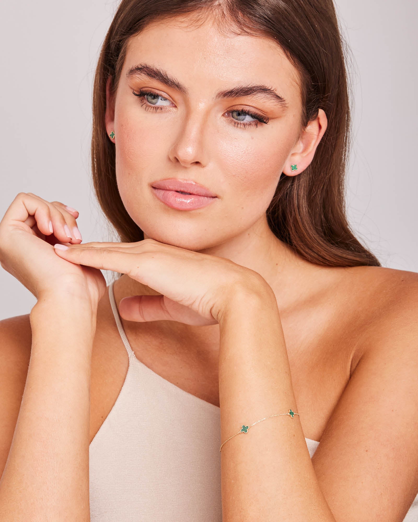 Essentials 9K Gold Petal Bracelet | Zoe Olivia Jewellery Australia