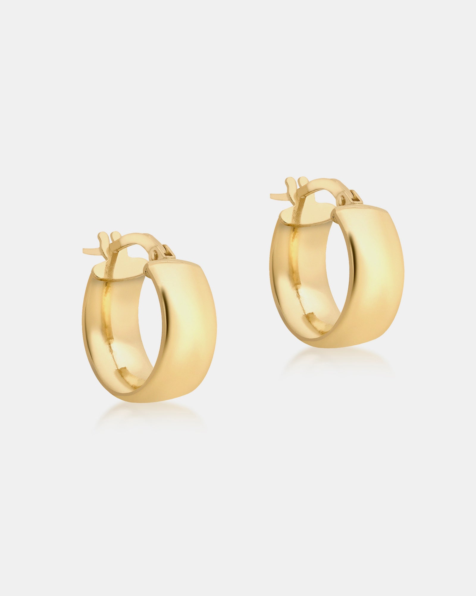 Essentials 9K Gold Chubby Hoops | Zoe Olivia Jewellery Australia