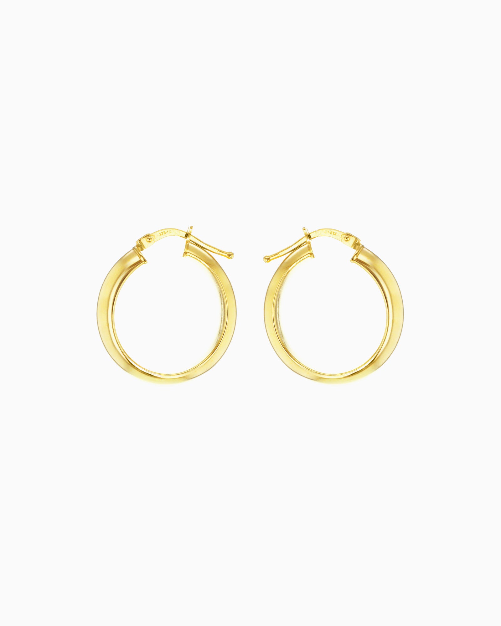 Essentials 9K Gold Creole Hoop Earrings