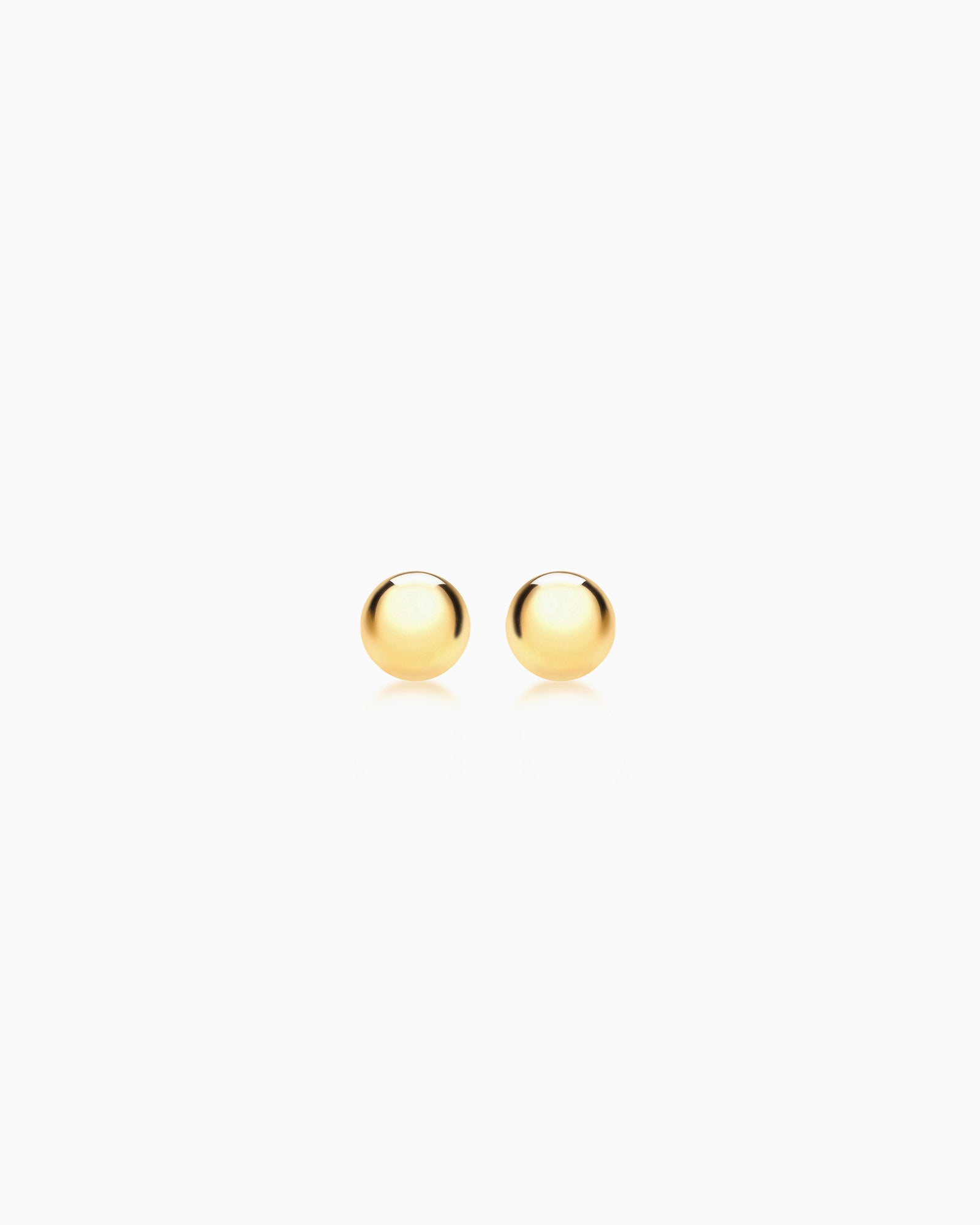 Essentials 9K Gold 8mm Ball Stud Earrings