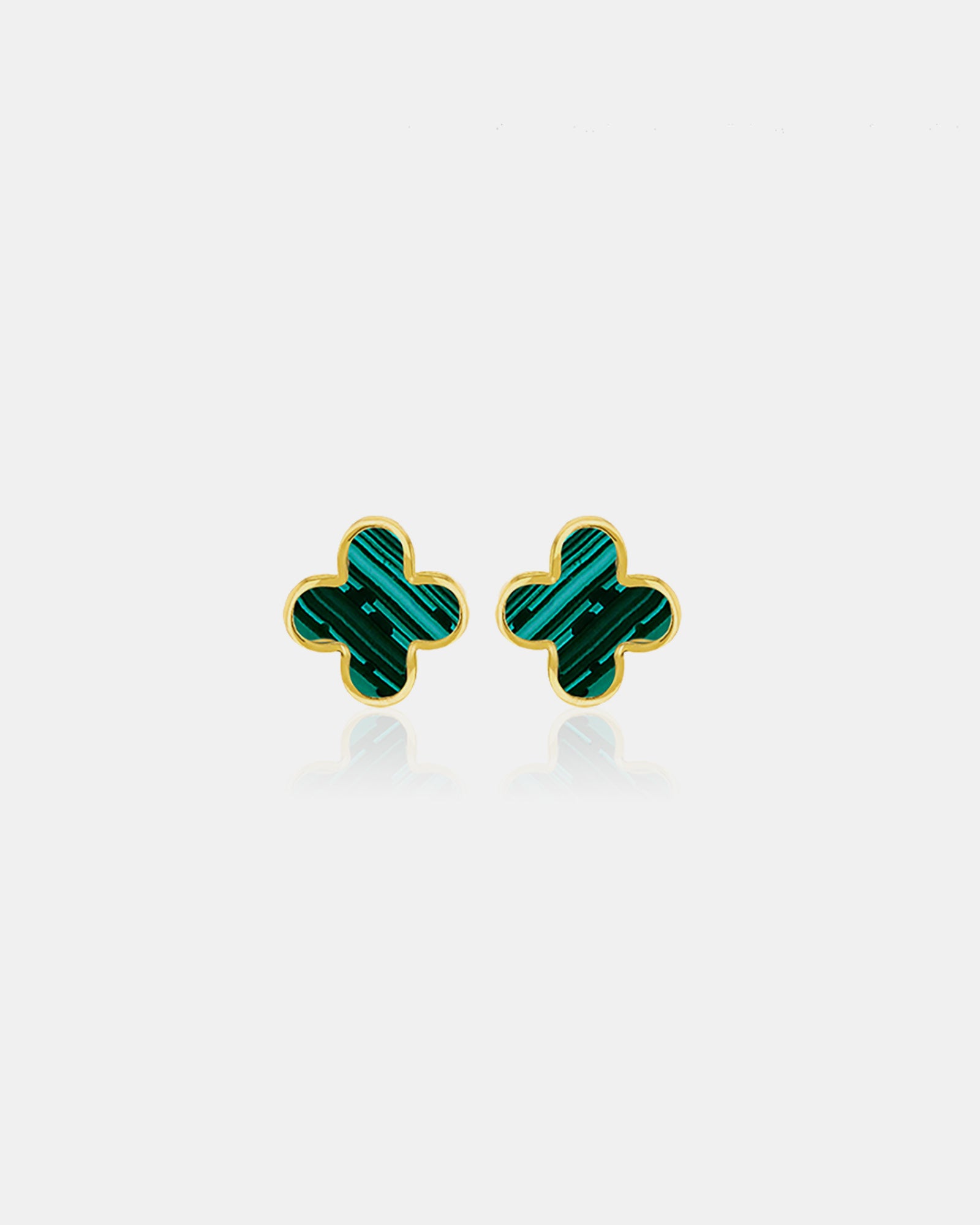 Essentials 9K Gold Petal Stud Earrings | Zoe Olivia Jewellery Australia