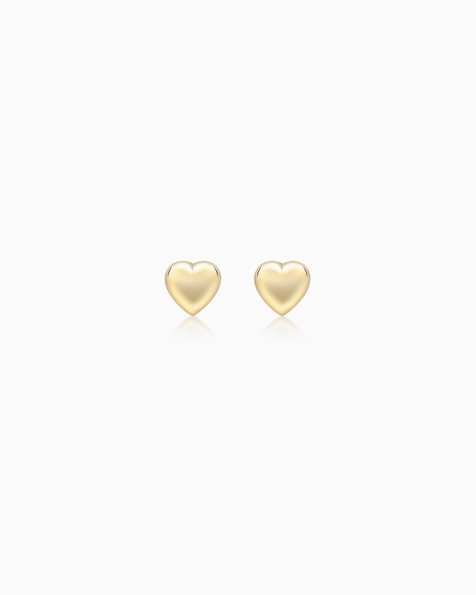 Essentials 9K Gold Heart Stud Earrings