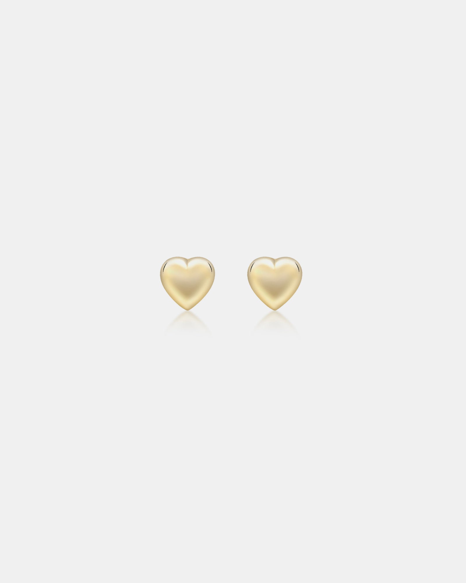Essentials 9K Gold Mini Heart Studs | Zoe Olivia Jewellery Australia