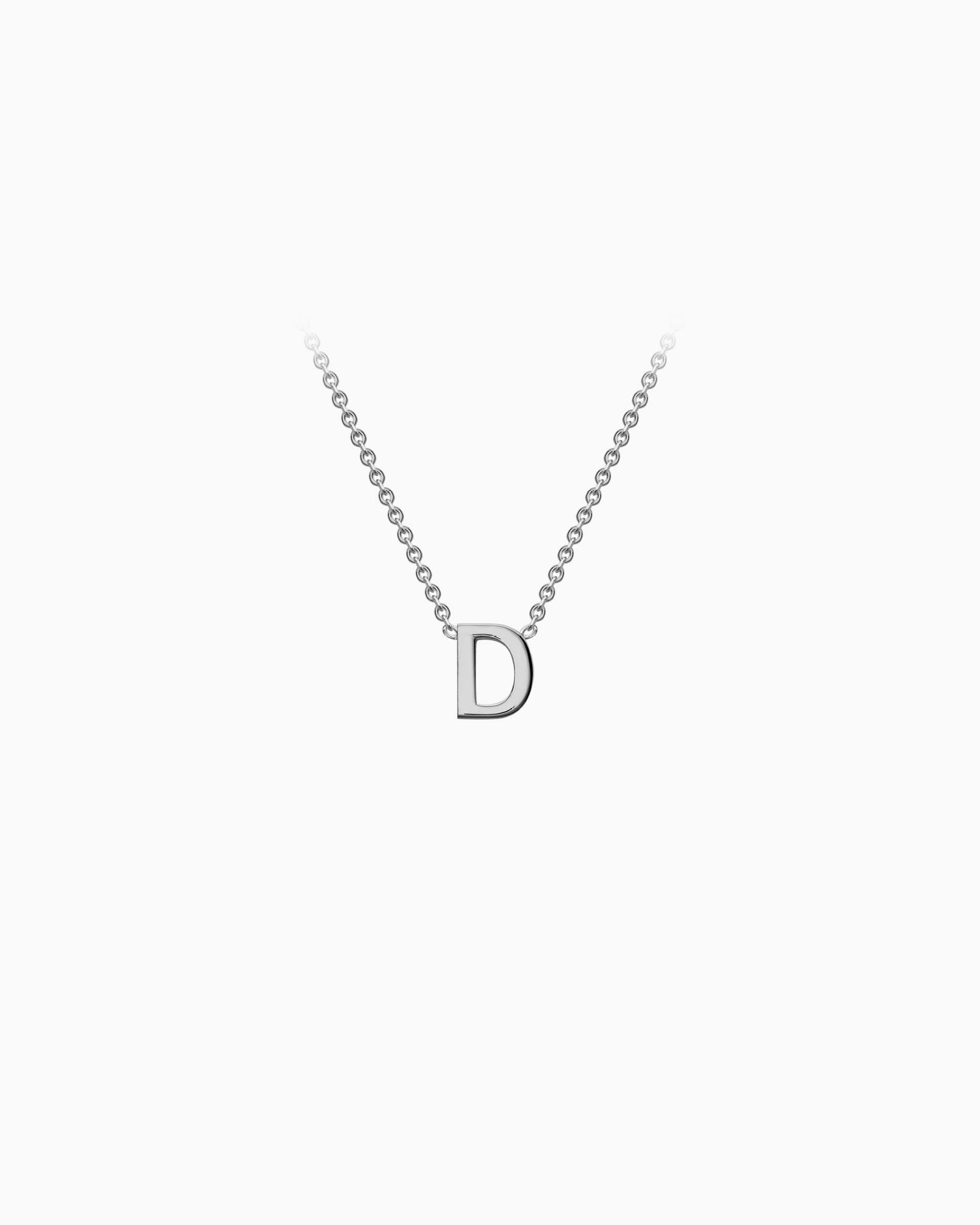 Initials 9K Silver Necklace | Zoe Olivia Jewellery Australia