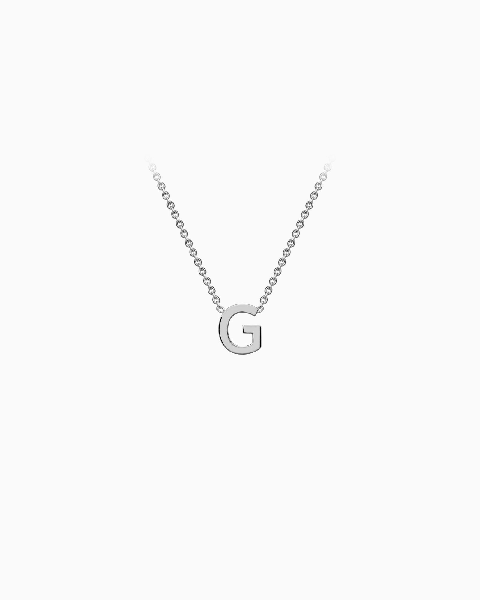 Initials 9K Silver Necklace | Zoe Olivia Jewellery Australia