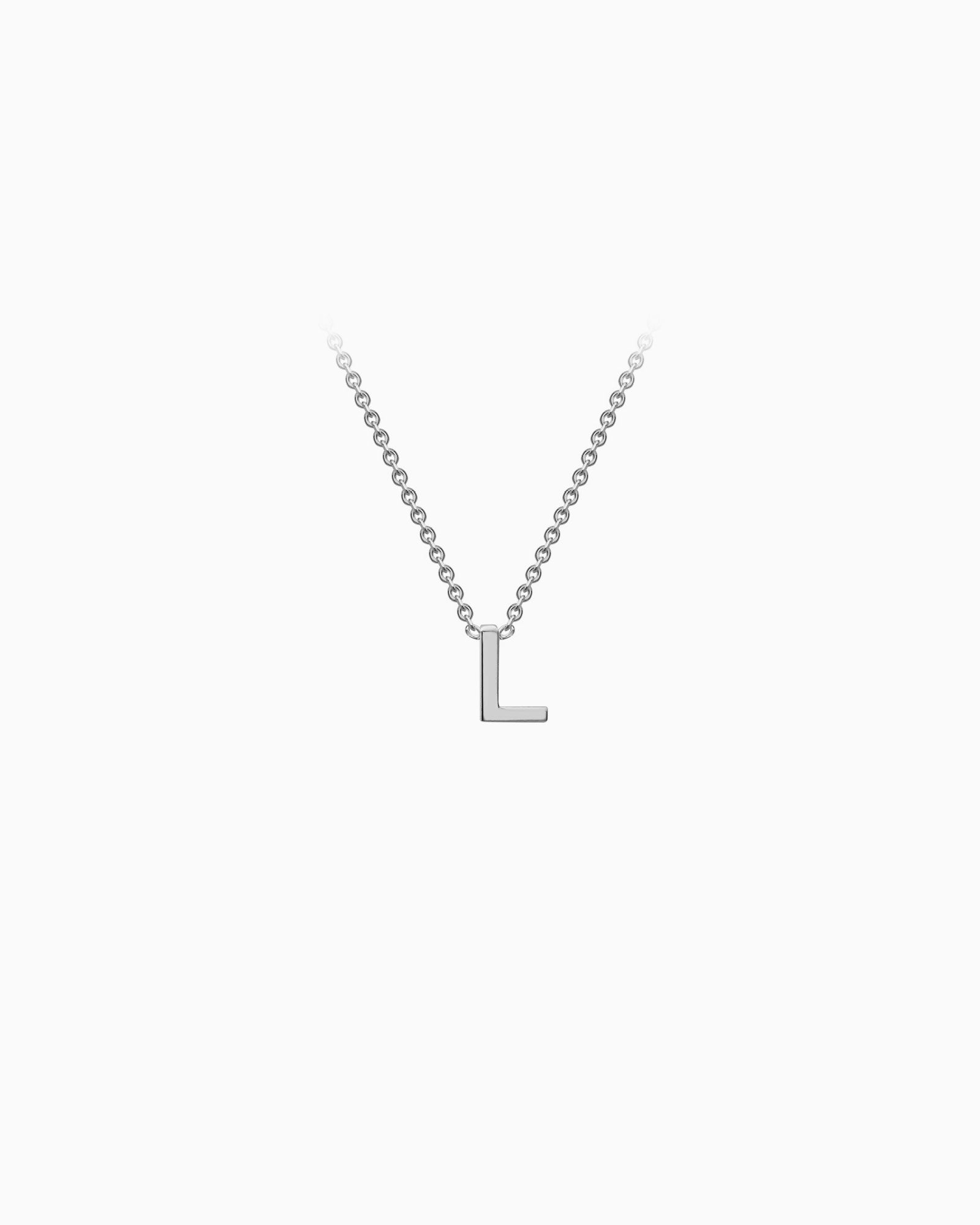 Initials 9K Silver Necklace | Zoe Olivia Jewellery Australia