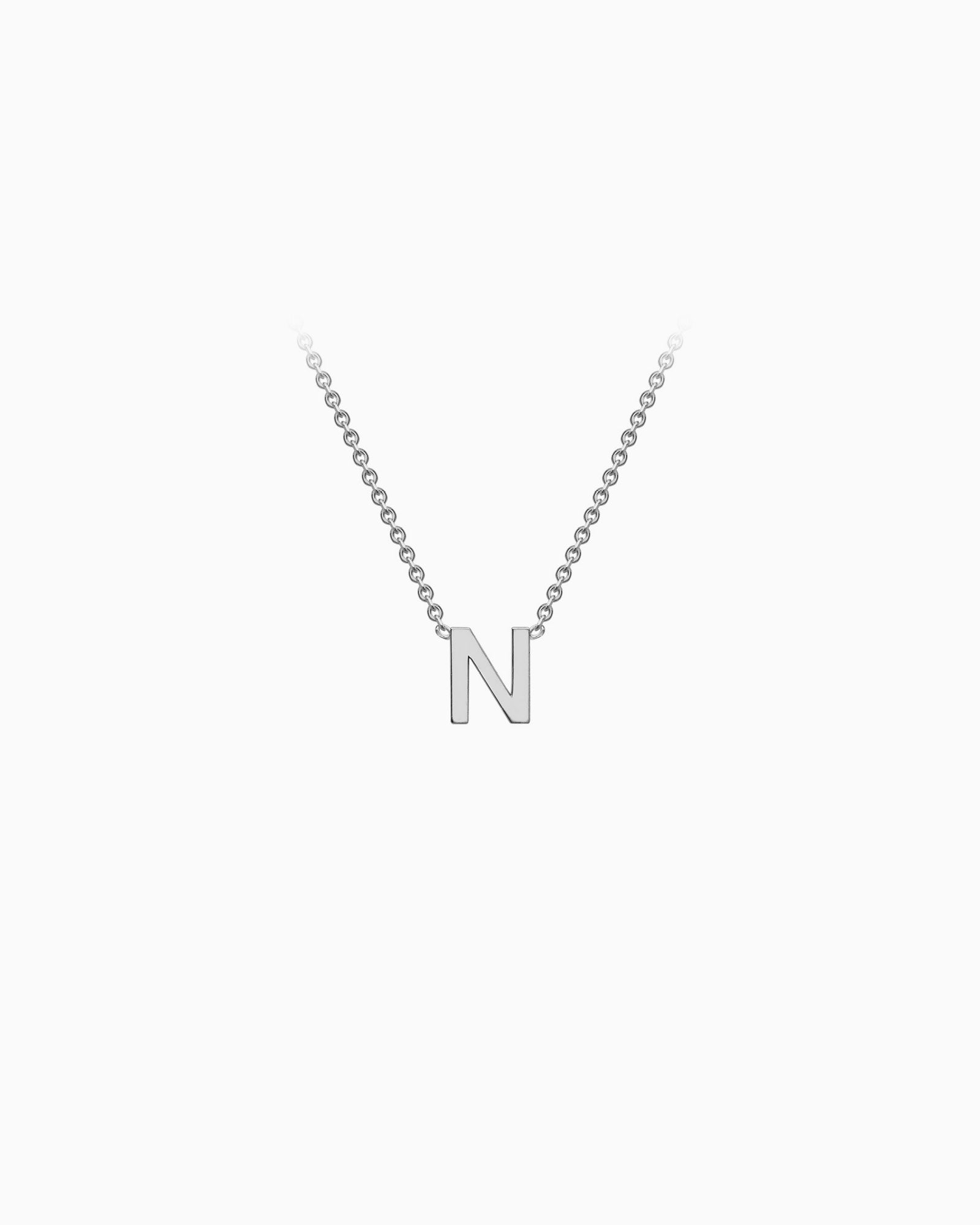 Initials 9K Silver Necklace | Zoe Olivia Jewellery Australia