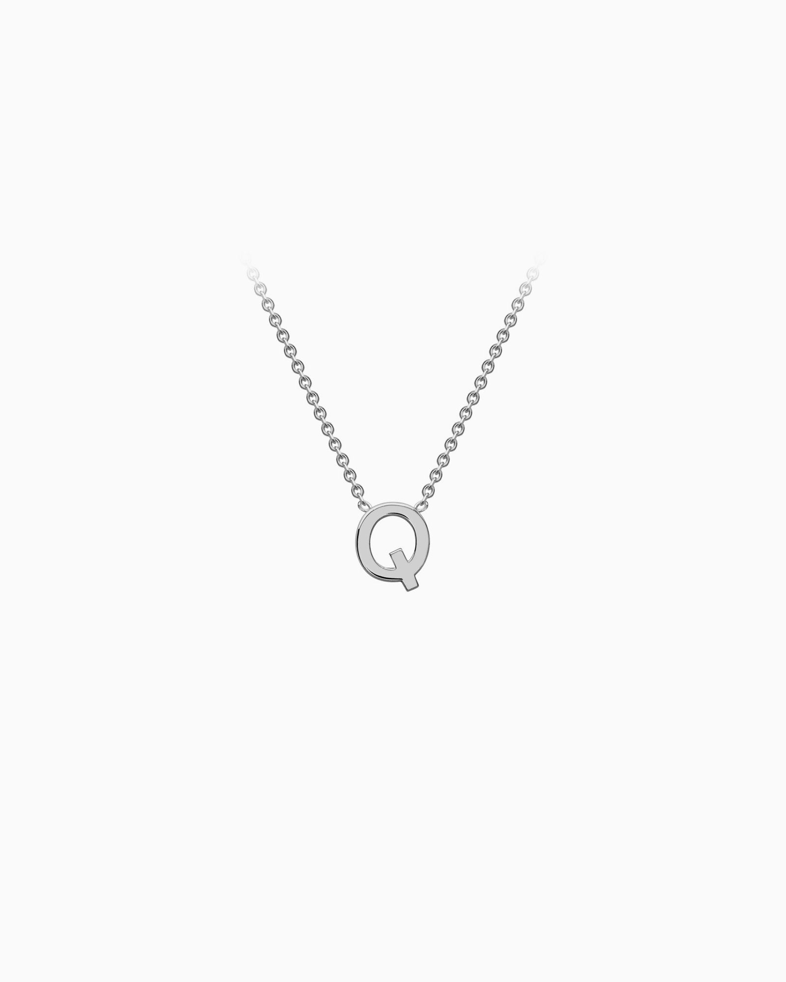 Initials 9K Silver Necklace | Zoe Olivia Jewellery Australia