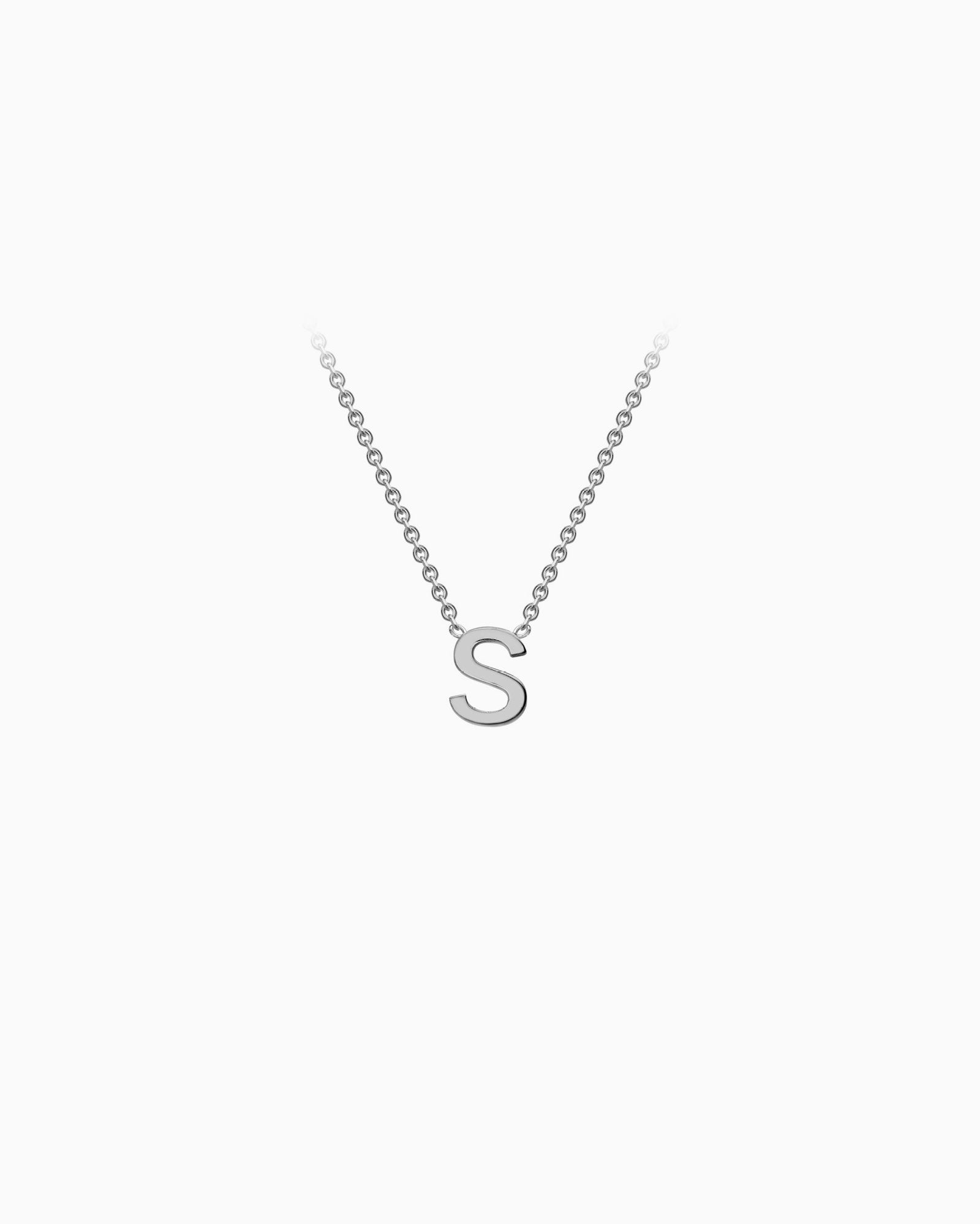 Initials 9K Silver Necklace | Zoe Olivia Jewellery Australia