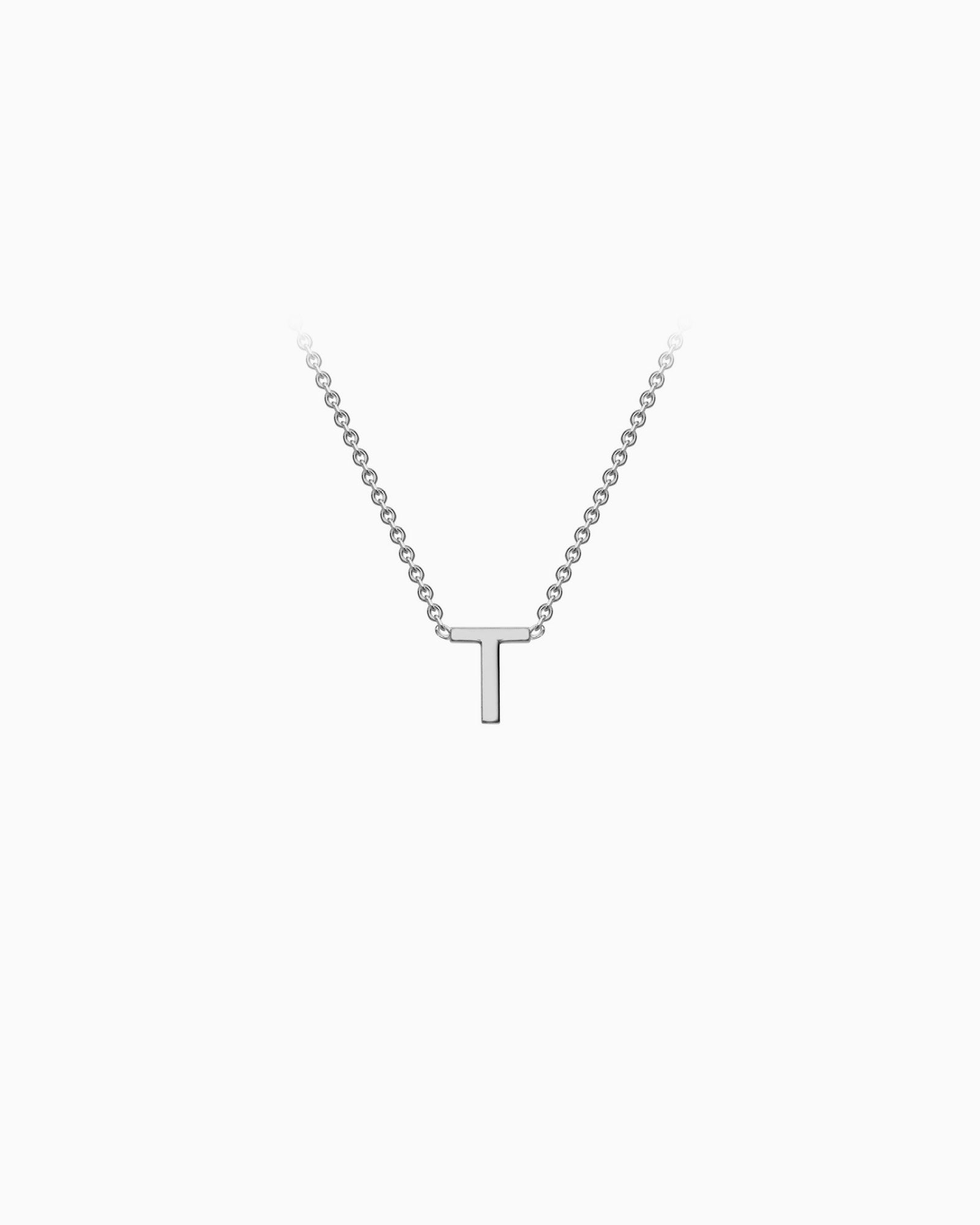 Initials 9K Silver Necklace | Zoe Olivia Jewellery Australia