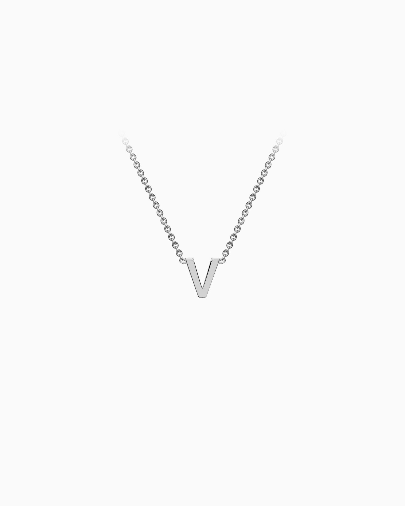 Initials 9K Silver Necklace | Zoe Olivia Jewellery Australia
