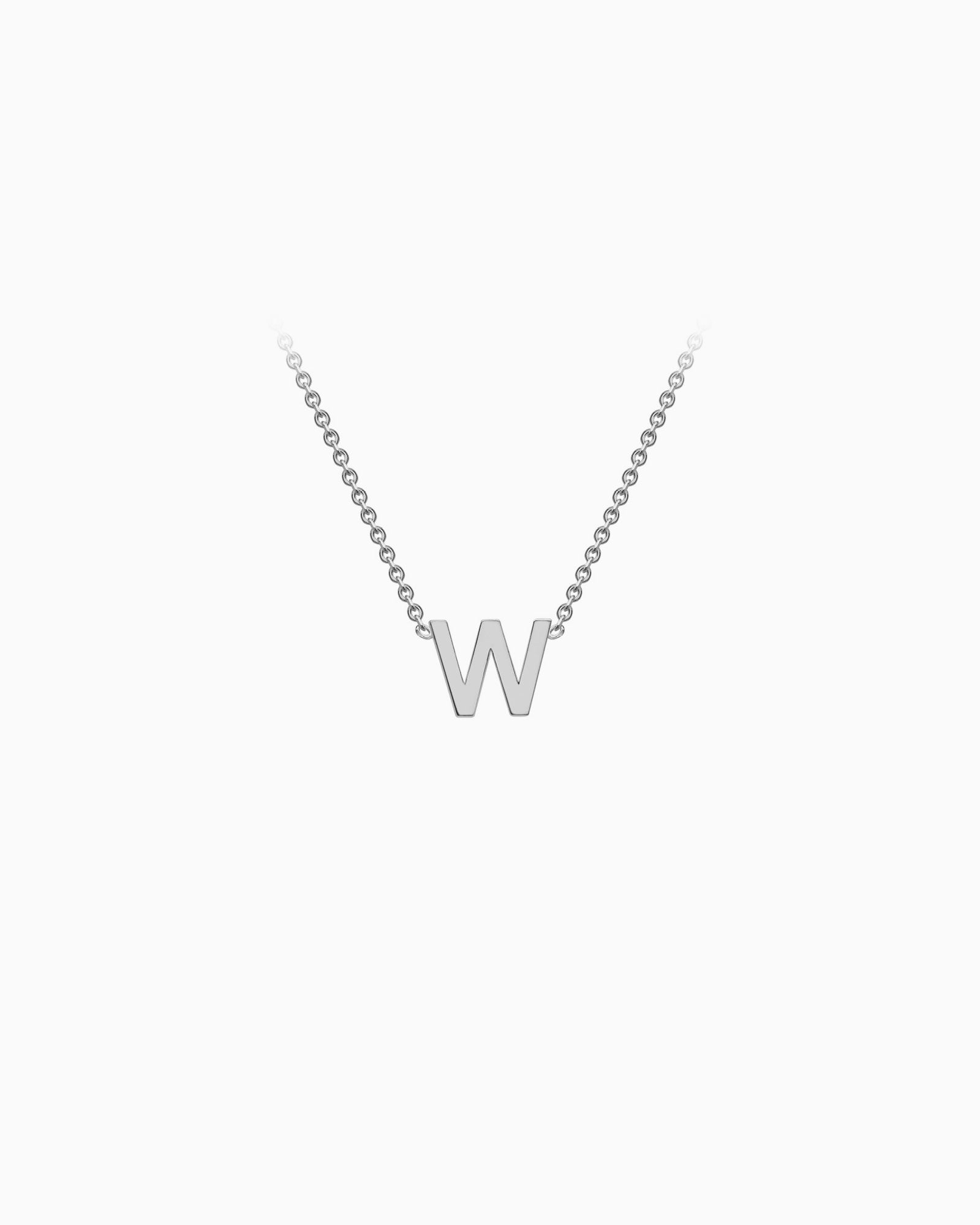 Initials 9K Silver Necklace | Zoe Olivia Jewellery Australia