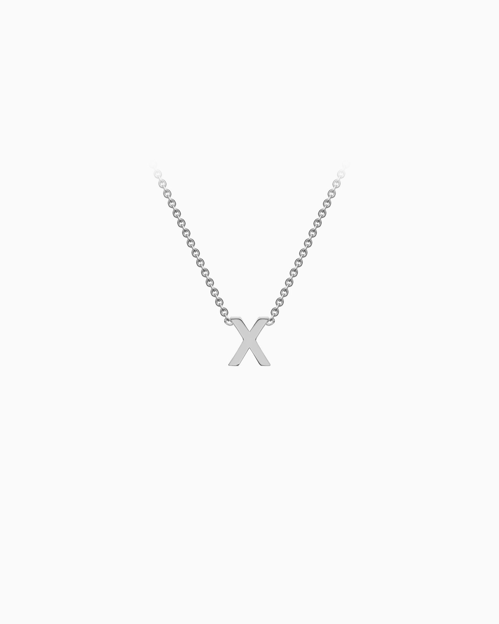 Initials 9K Silver Necklace | Zoe Olivia Jewellery Australia