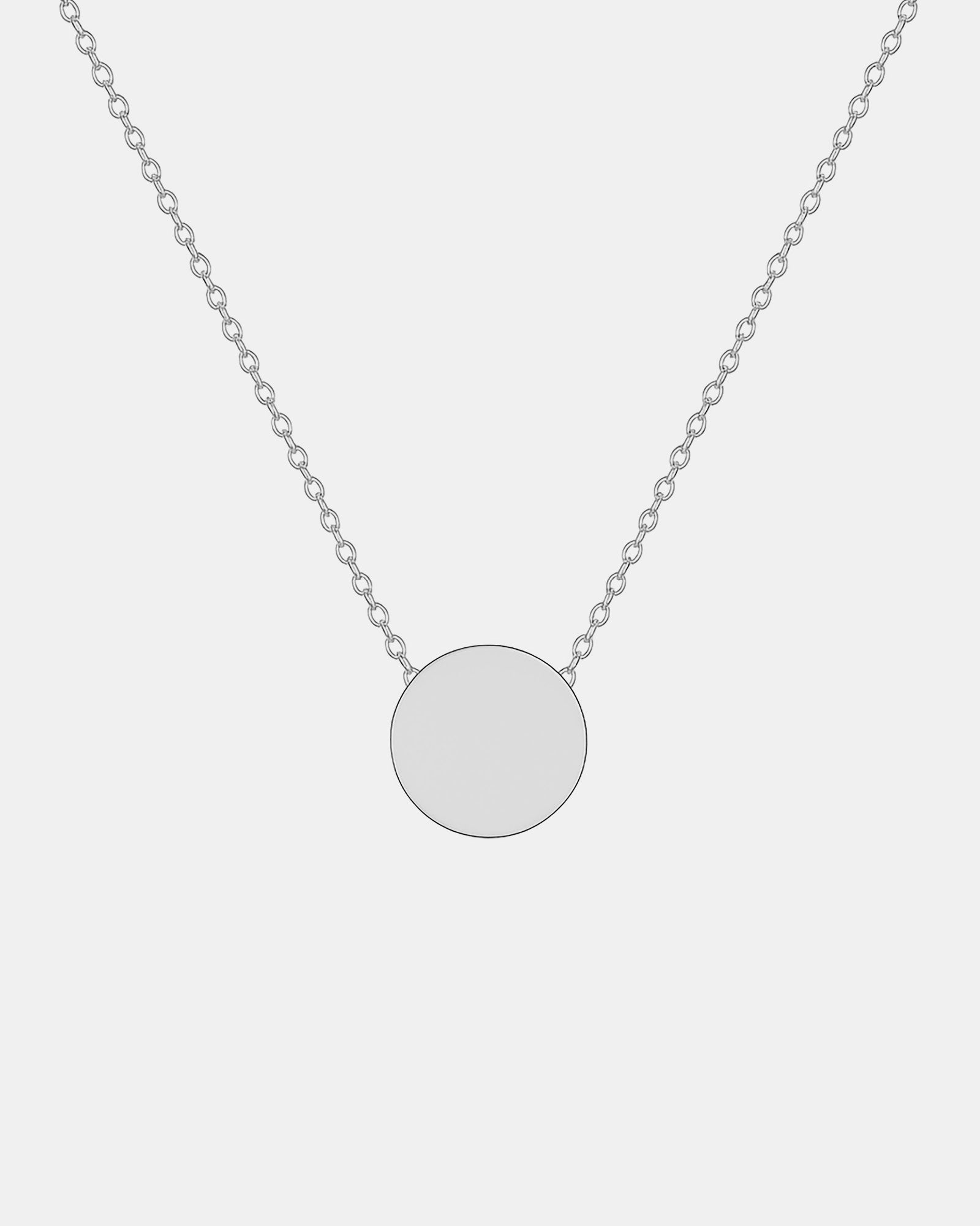 Essentials 9K Gold Round Disk Necklace | Zoe Olivia Jewellery Australia
