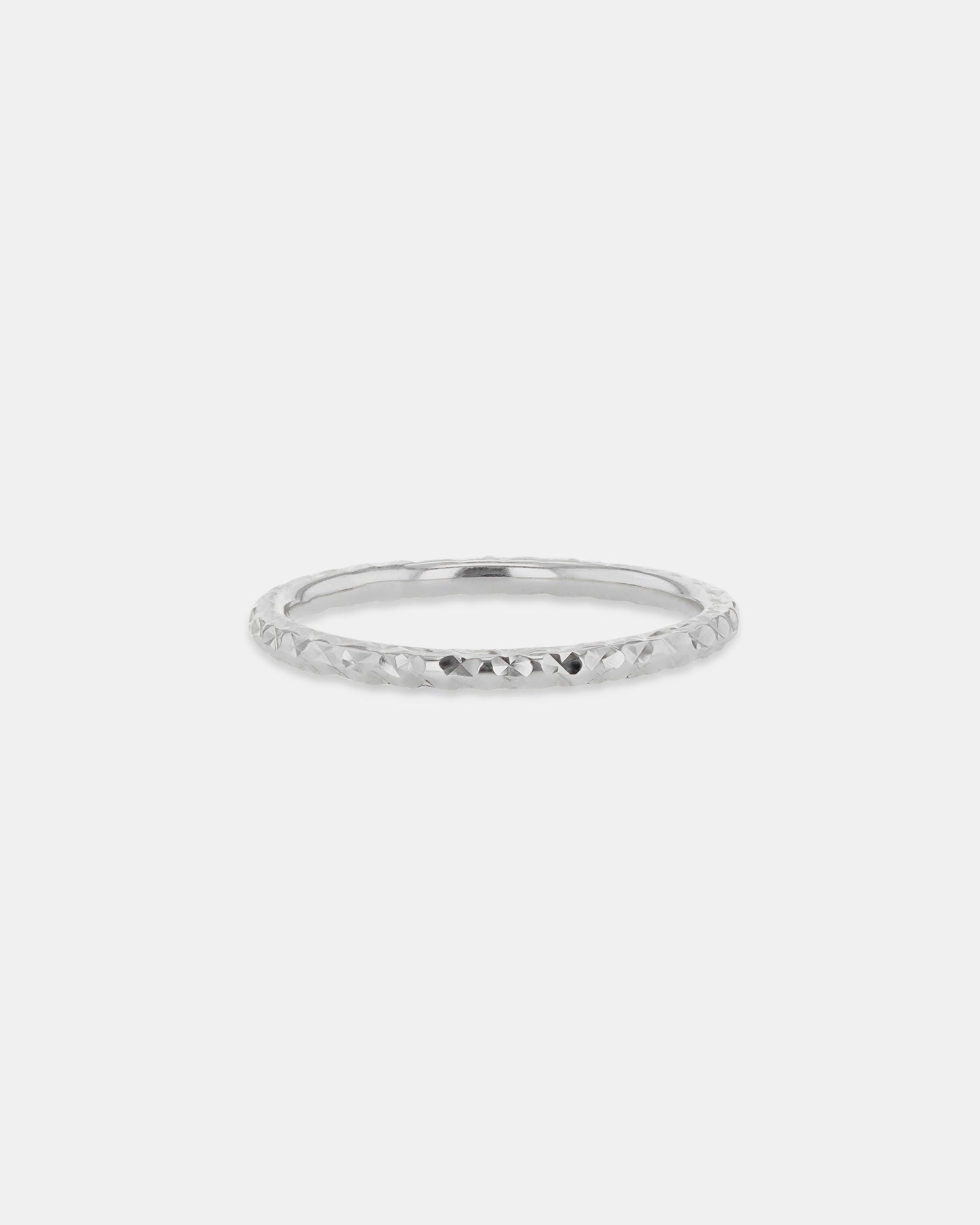 Essentials 9K Gold Diamond Cut Stacker Ring | Zoe Olivia Jewellery Australia