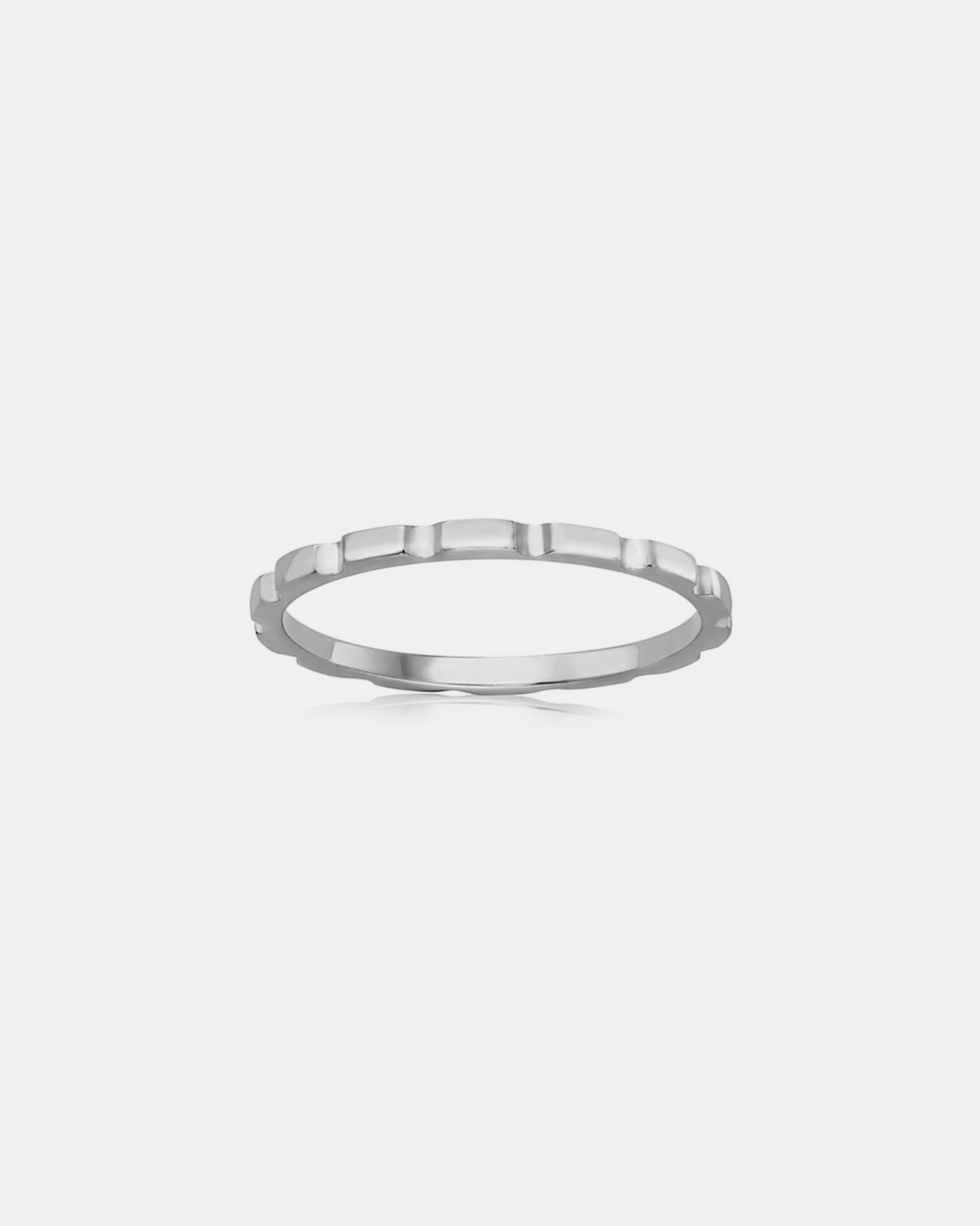 Essentials 9K Gold Cut Stacker Ring | Zoe Olivia Jewellery Australia