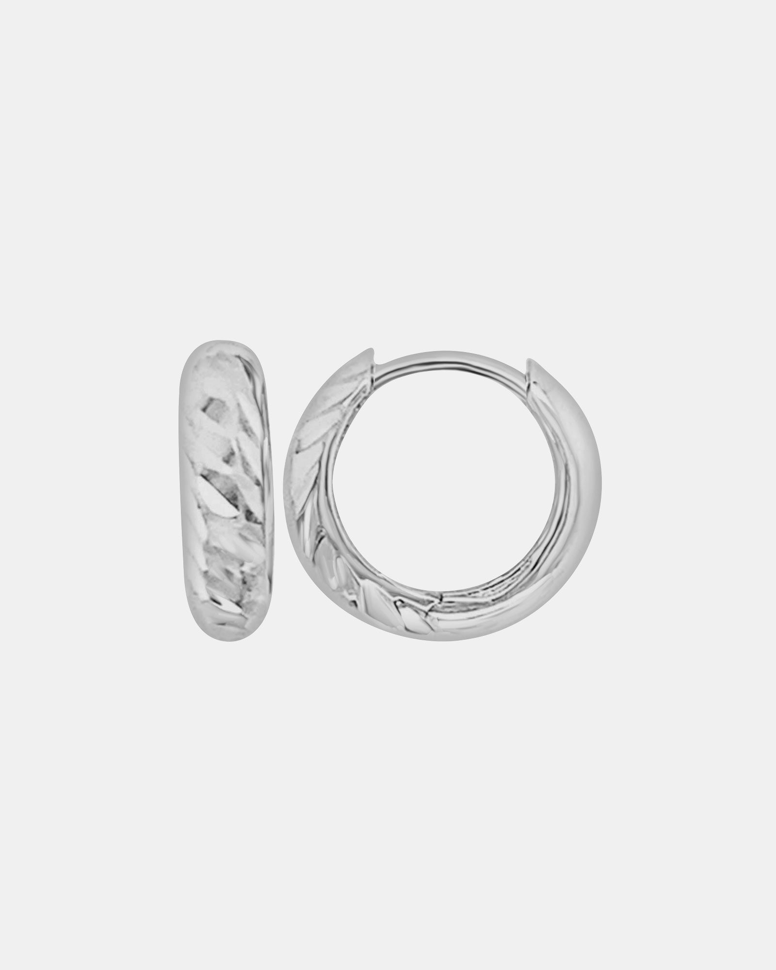 Essentials 9K Gold Textured Creole Earrings | Zoe Olivia Jewellery Australia
