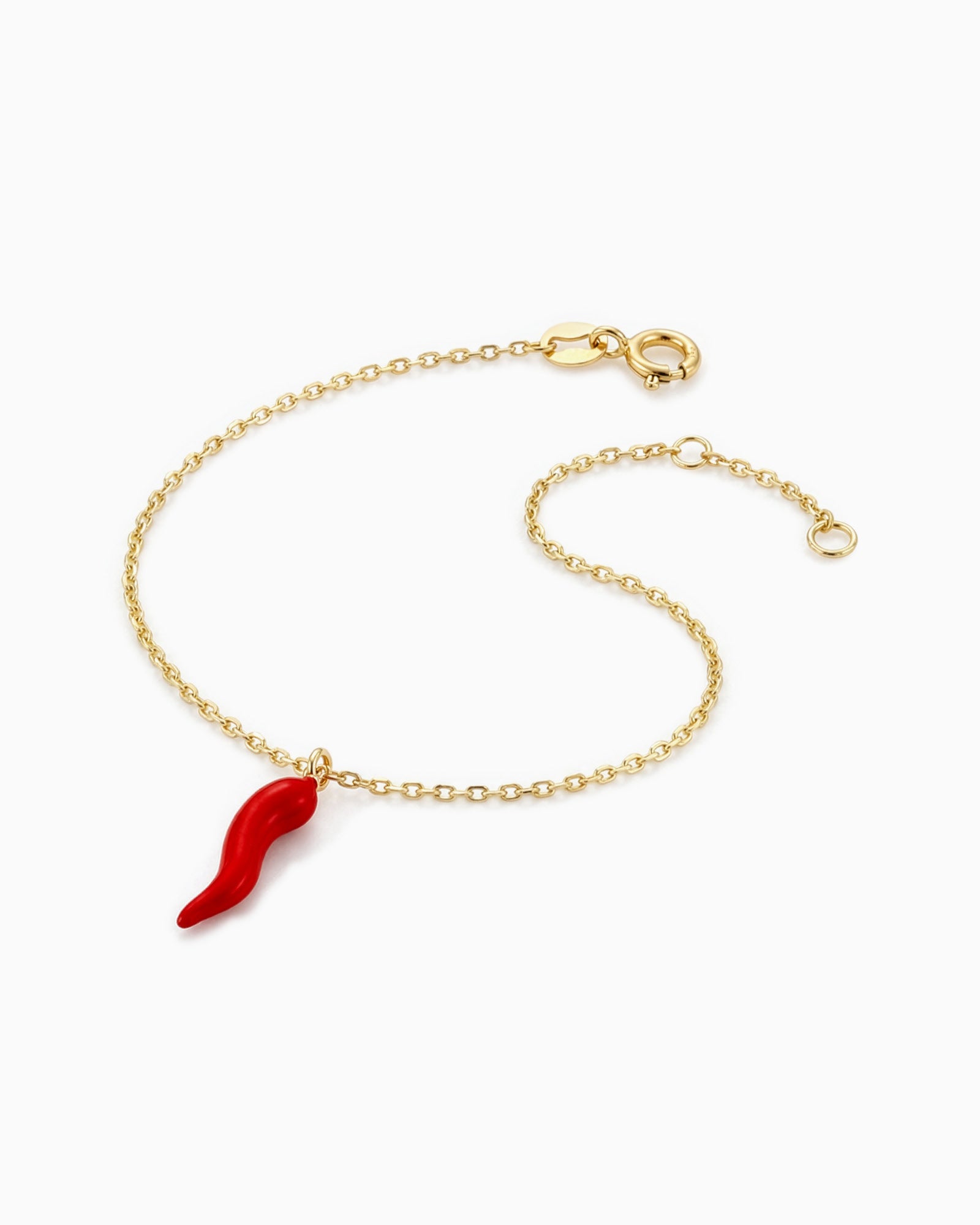 Memento 9K Gold Red Horn Bracelet