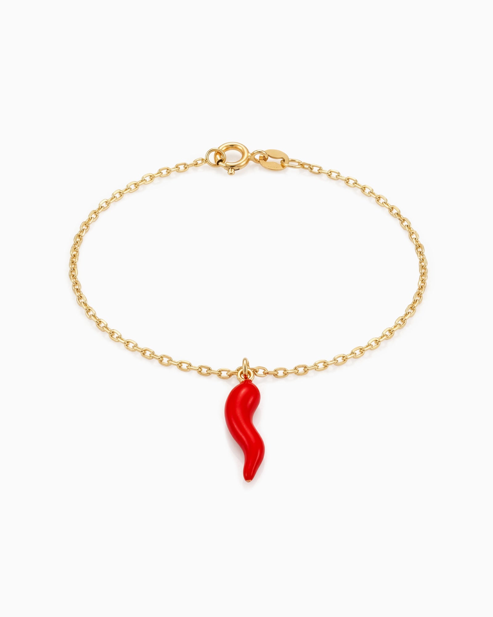 Memento 9K Gold Red Horn Bracelet