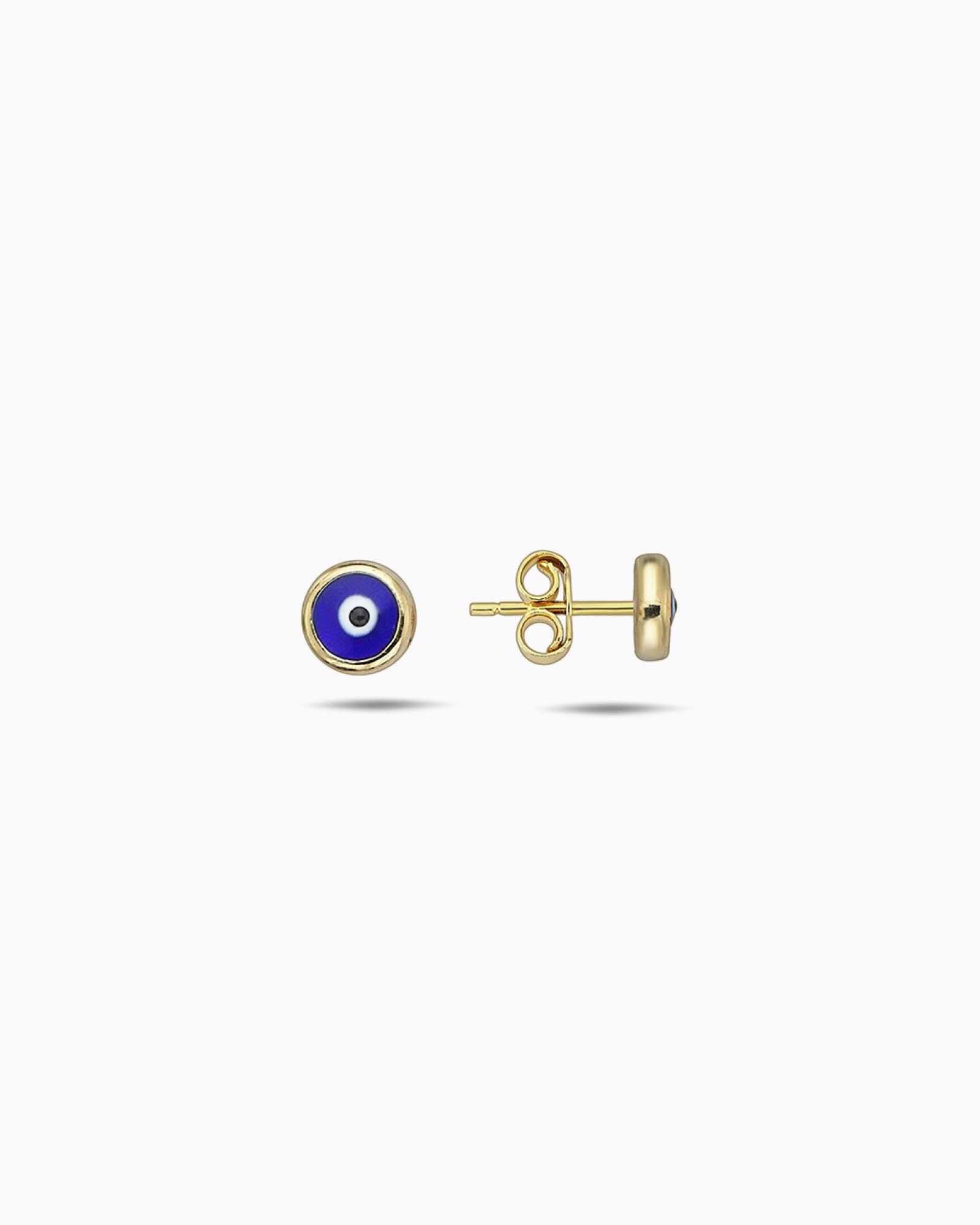 Memento 9K Gold Nazar Stud Earrings
