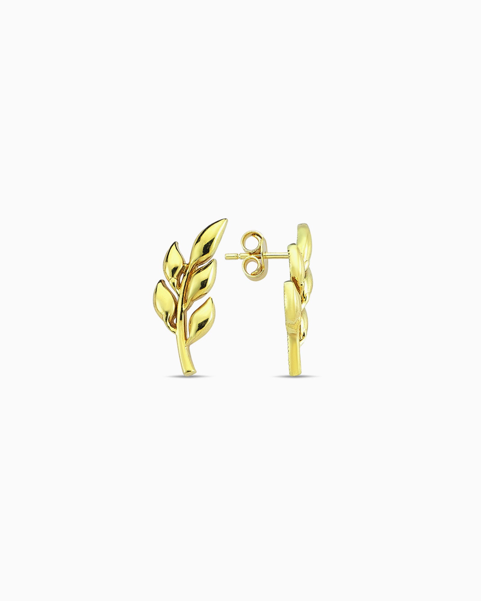 Alina 9K Gold Nature Stud Climber Earrings
