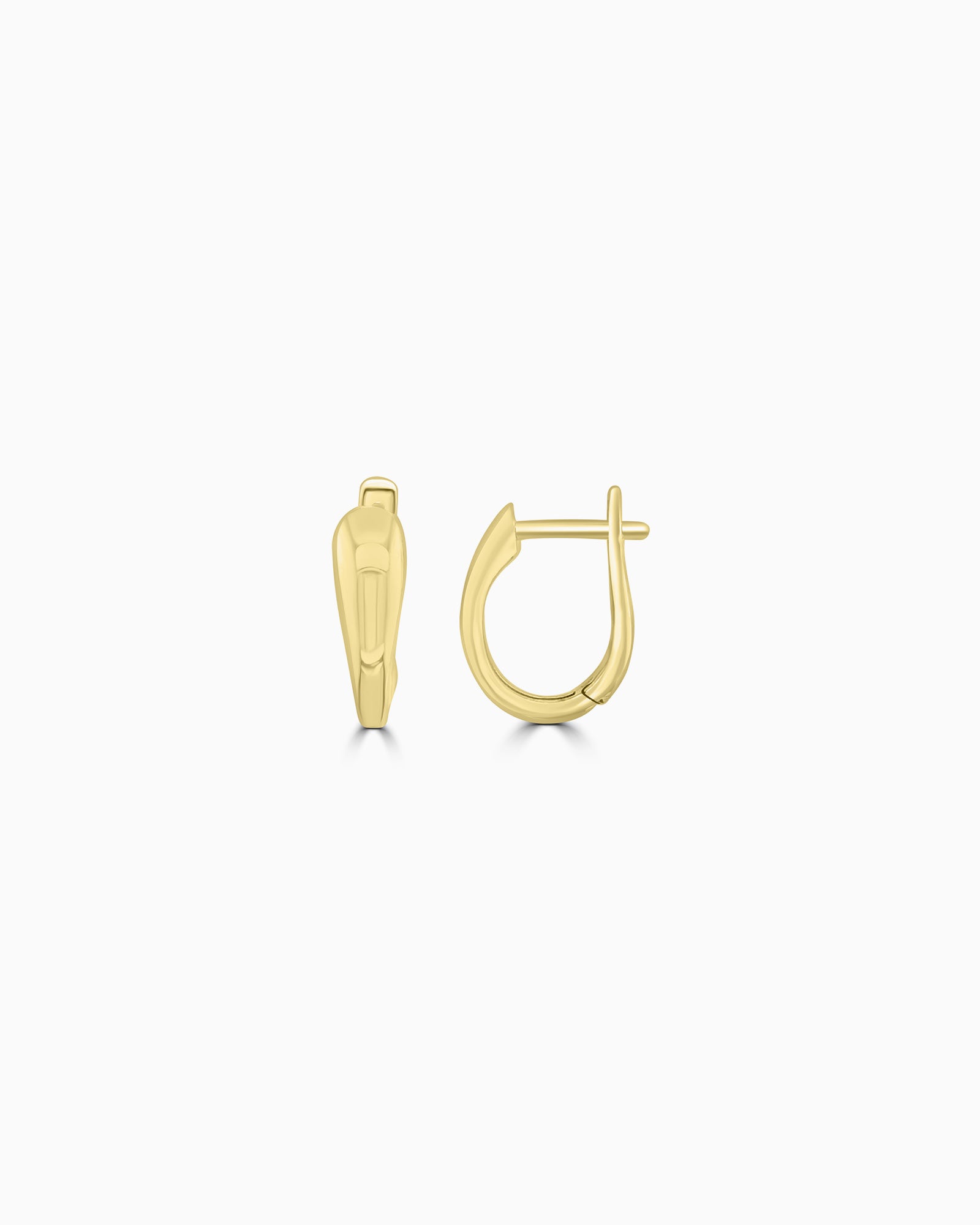 Essentials 9K Gold Tapered Hoops