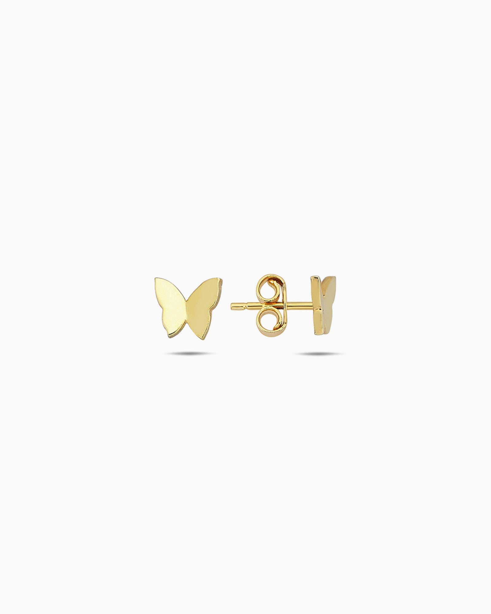 Alina 9K Gold Butterfly Stud Earrings