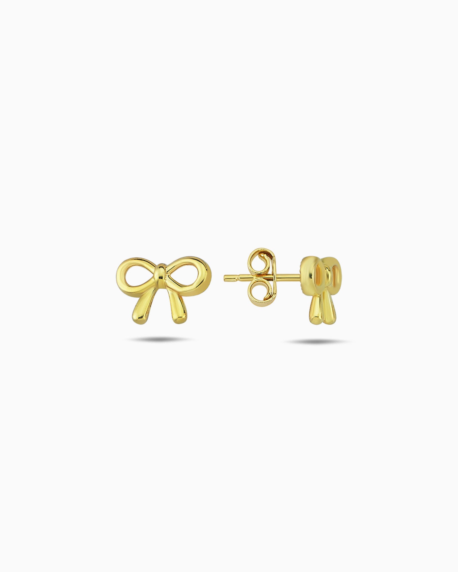 Linea 9K Gold Bow Stud Earrings