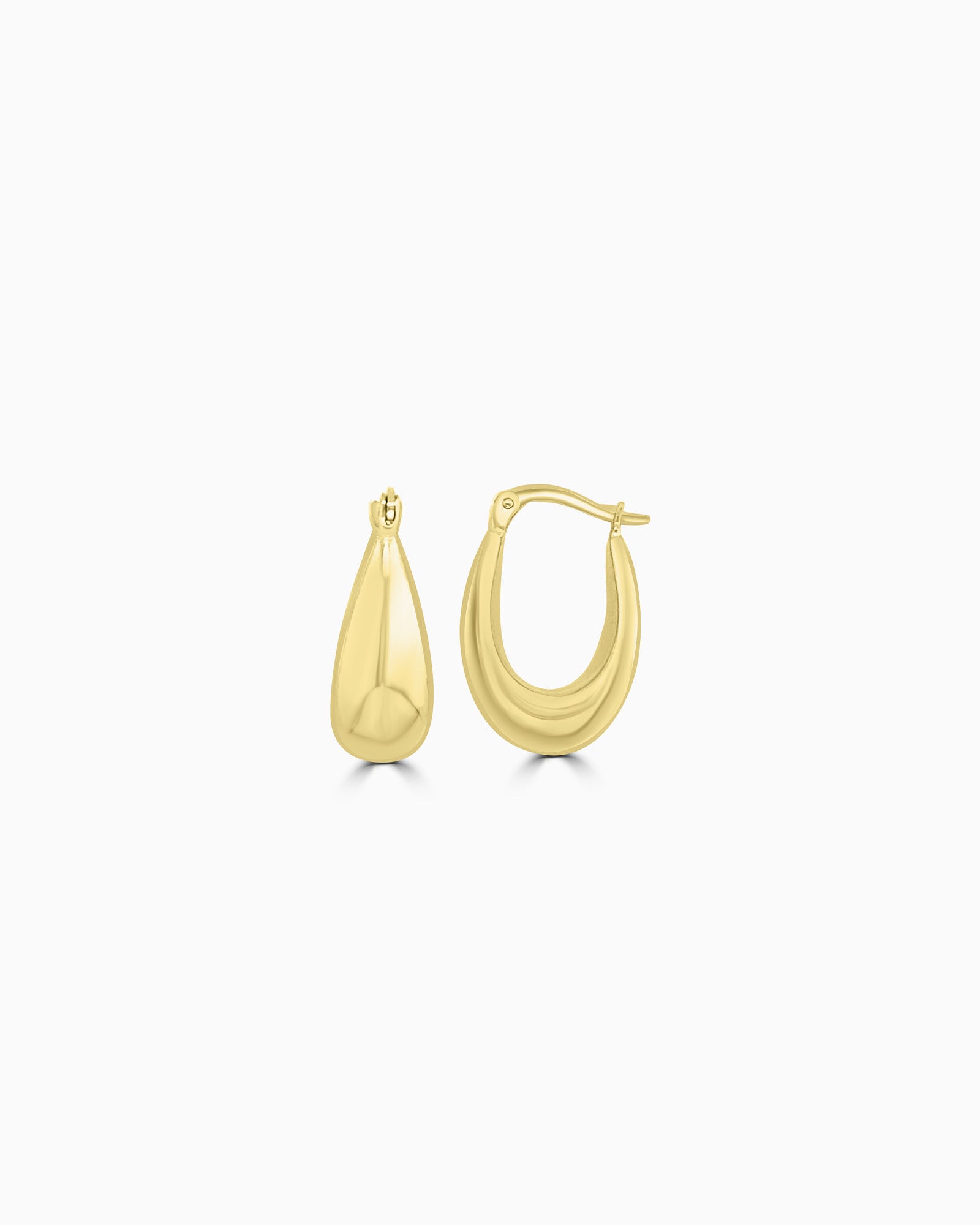 Essentials 9K Gold Liquid Hoops