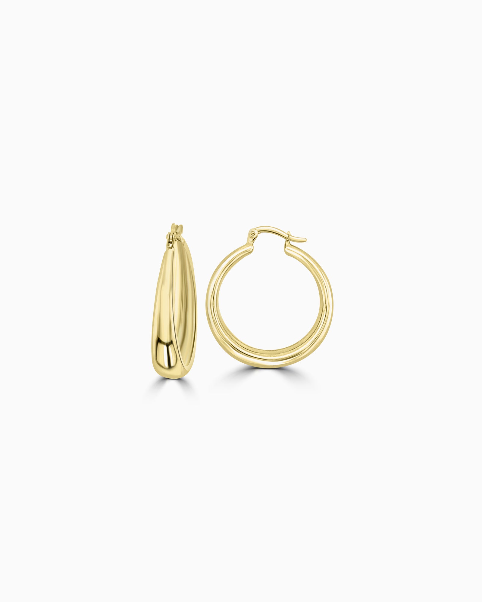 Essentials 9K Gold Fluid Hoops