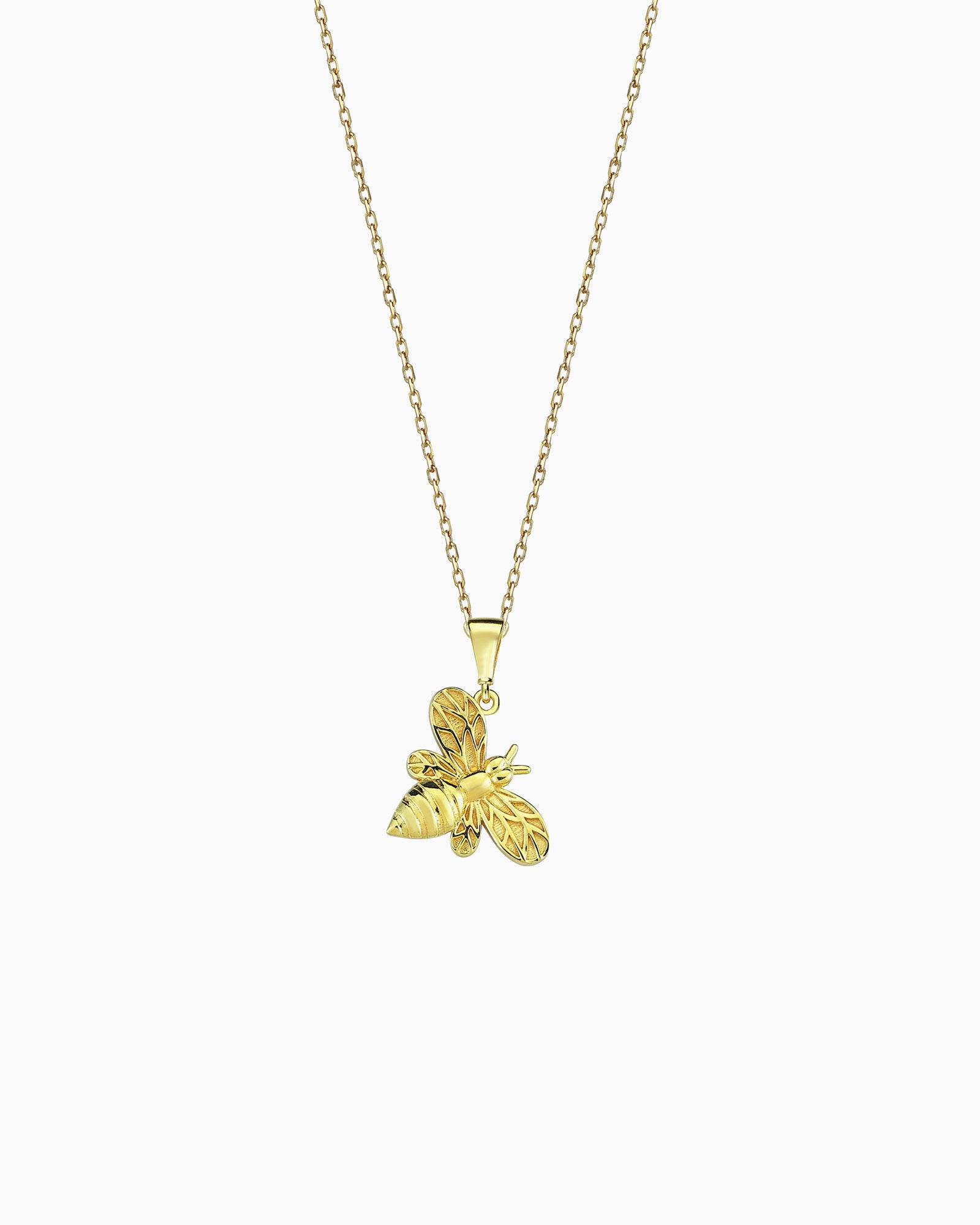 Alina 9K Gold Bumble Bee Necklace