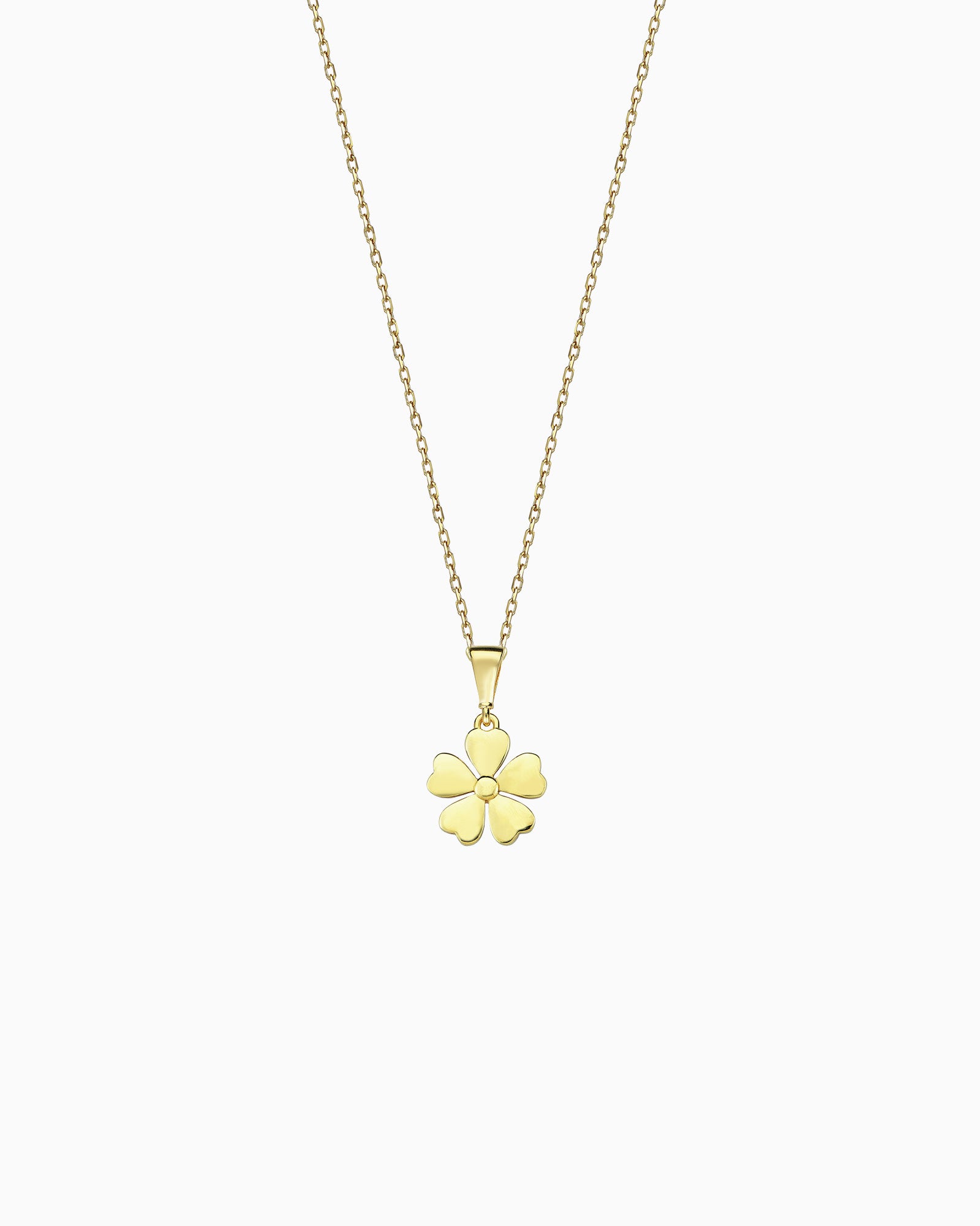 Alina 9K Gold Flower Necklace
