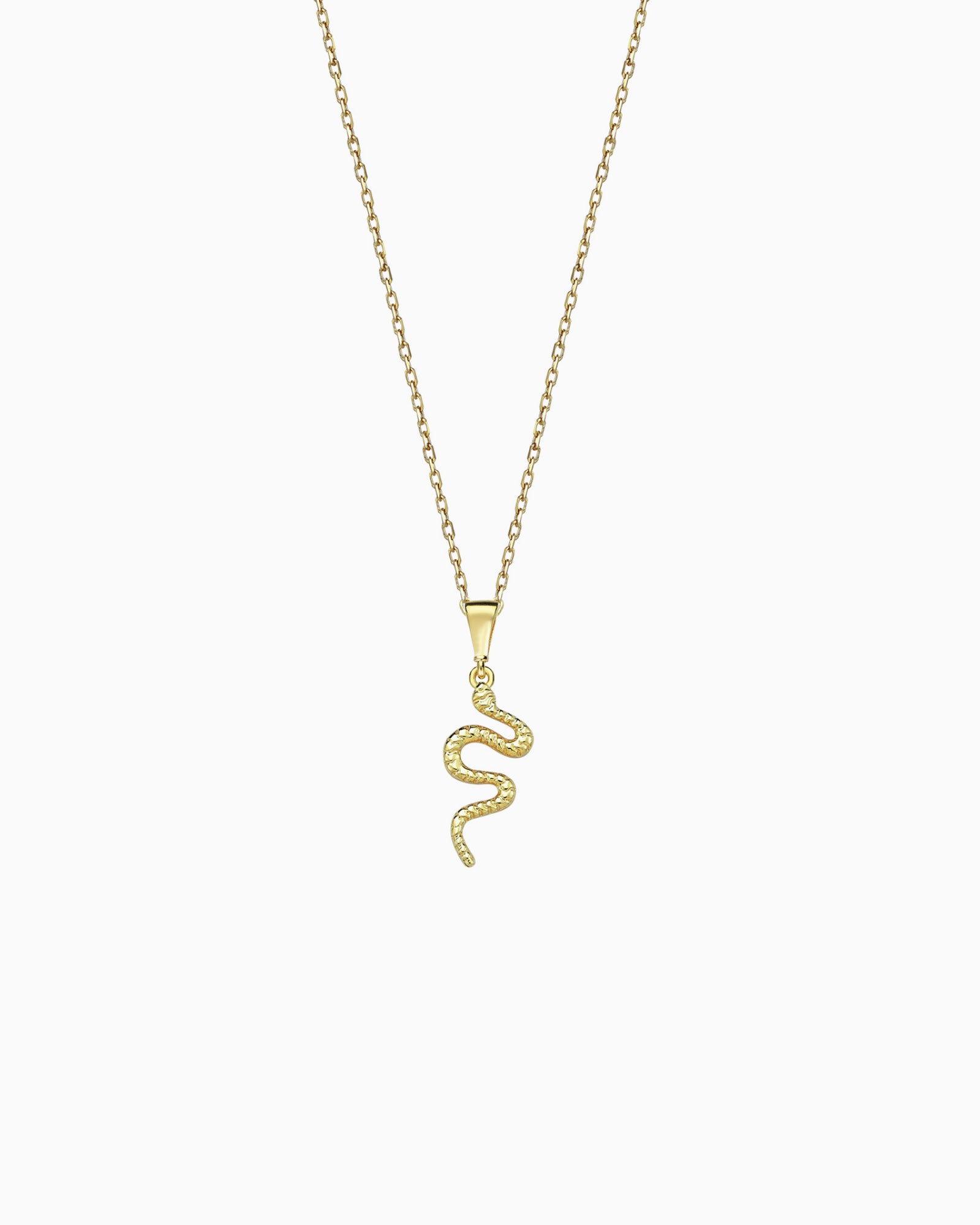 Alina 9K Gold Snake Necklace