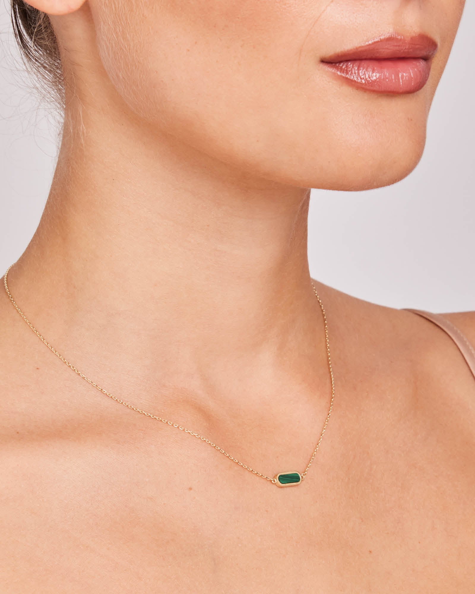 Essentials 9K Gold Stone Necklace | Zoe Olivia Jewellery Australia